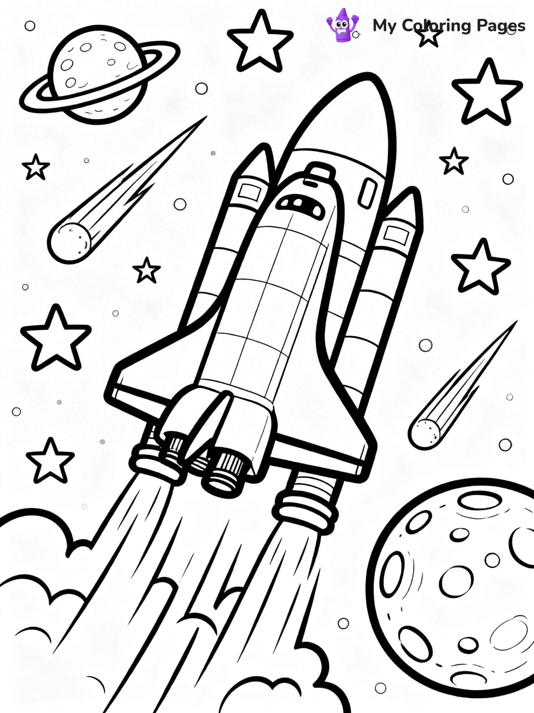 Space Shuttle Coloring Pages - 4