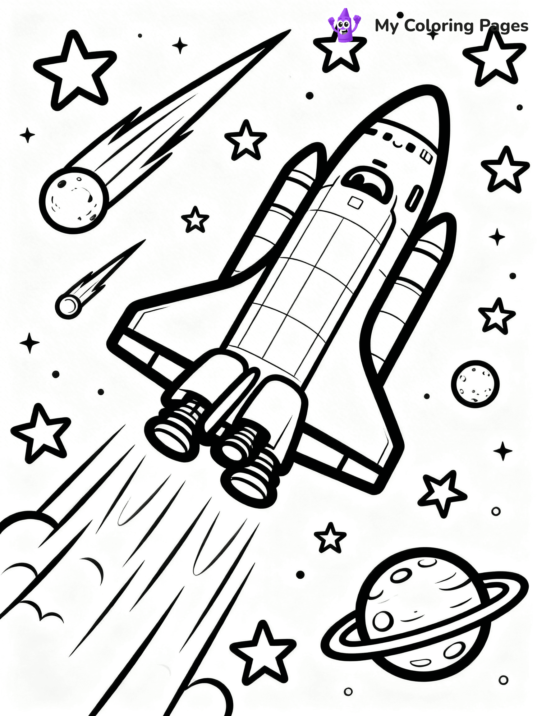 Space Shuttle Coloring Pages - 3