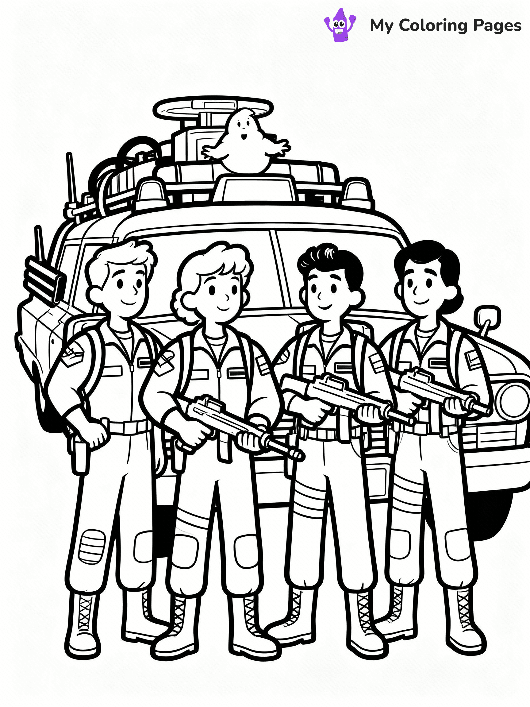 Ghostbusters Coloring Pages - 1
