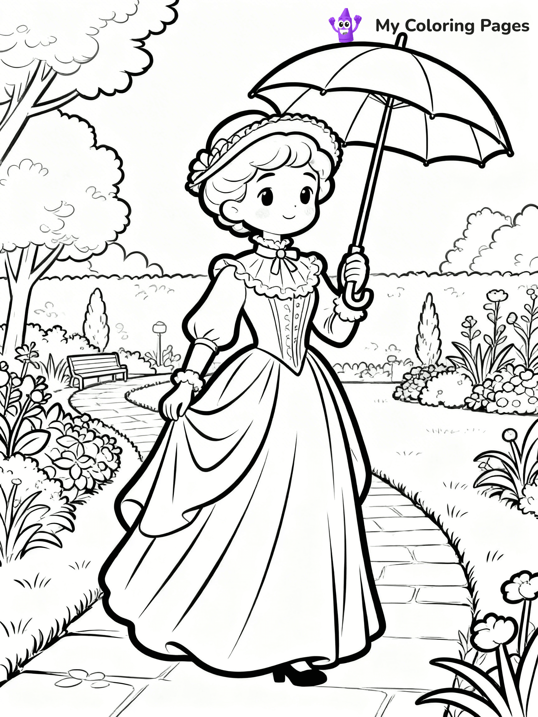 Retro Coloring Pages - 44