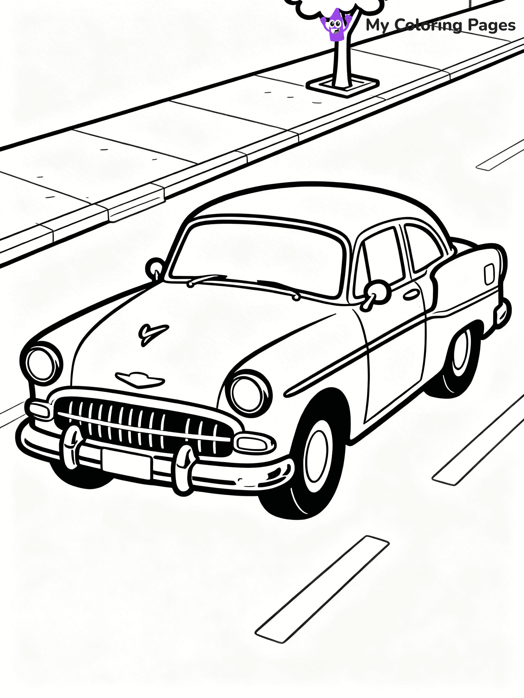 Retro Coloring Pages - 37