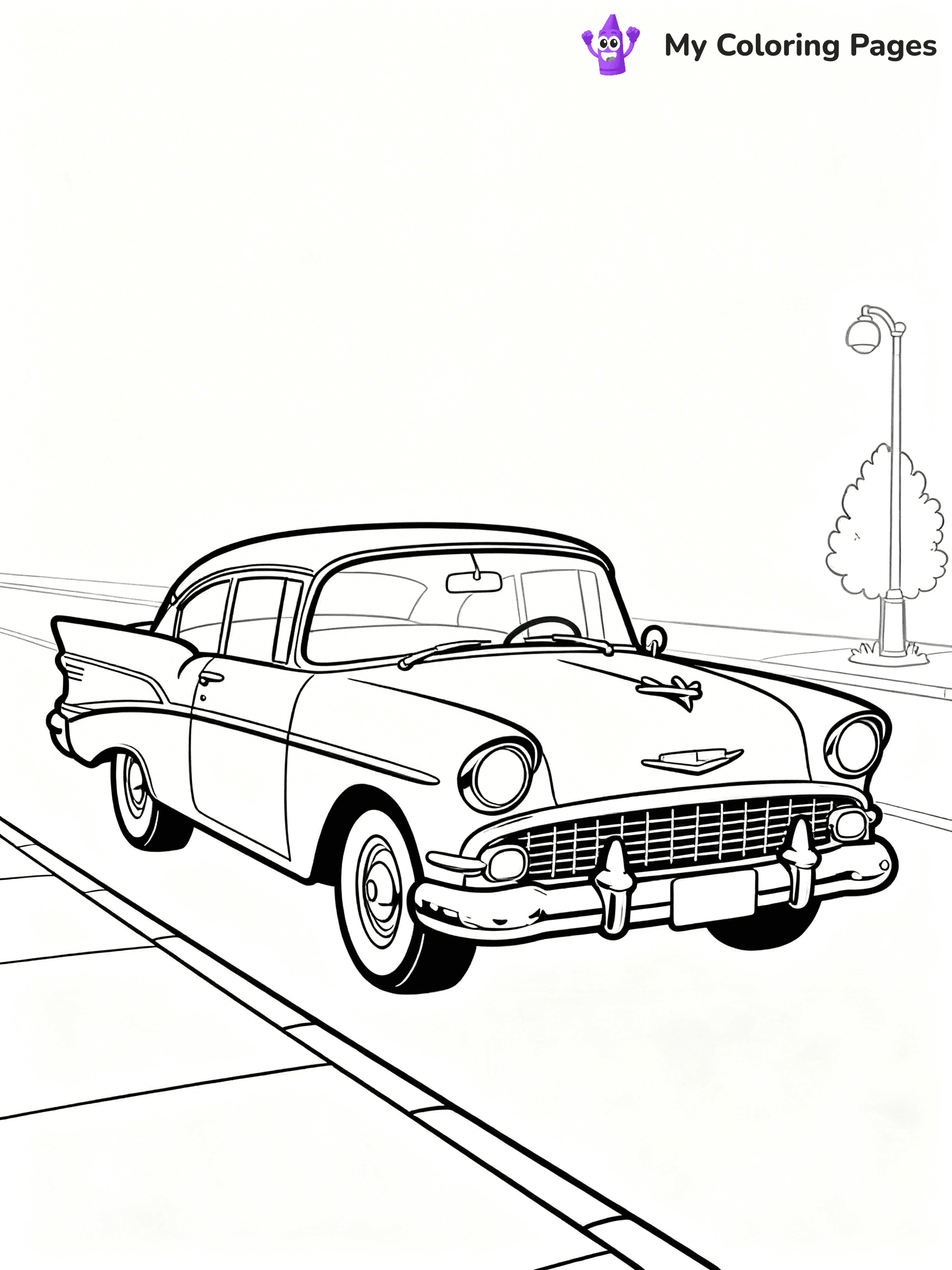 Retro Coloring Pages - 31