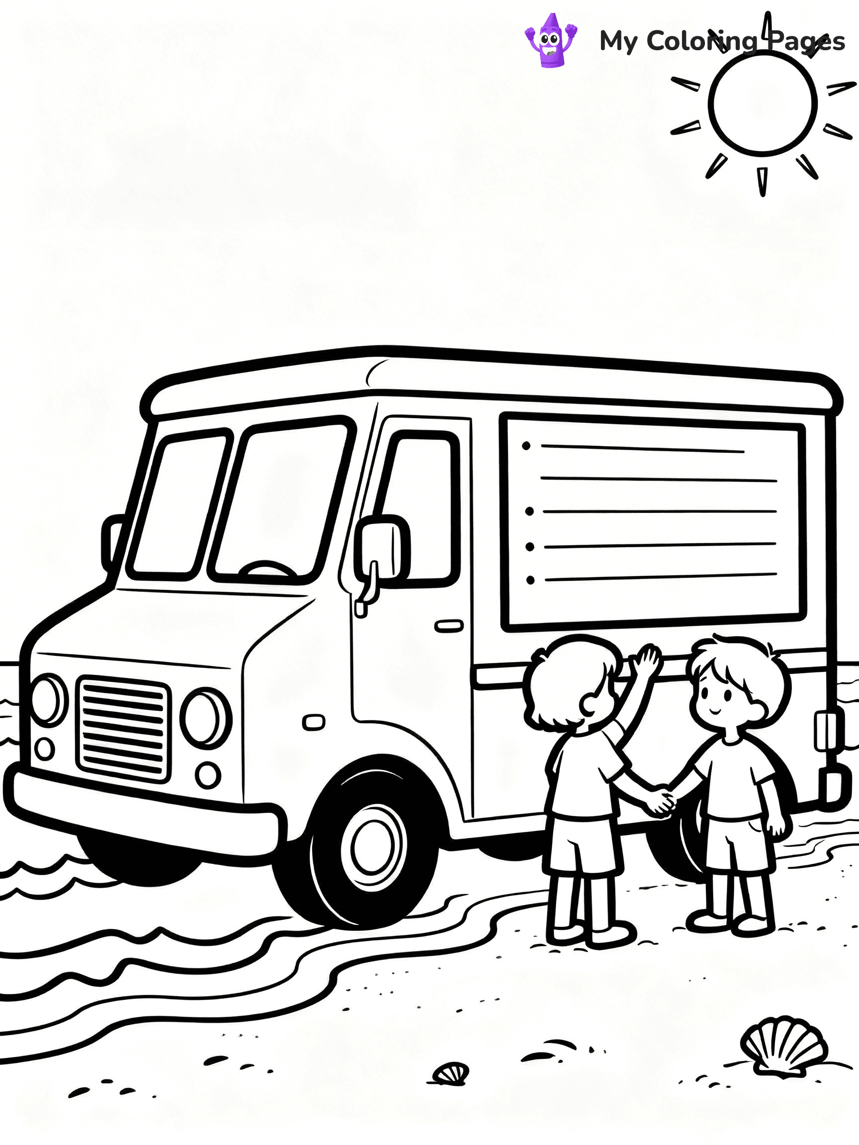 Retro Coloring Pages - 27