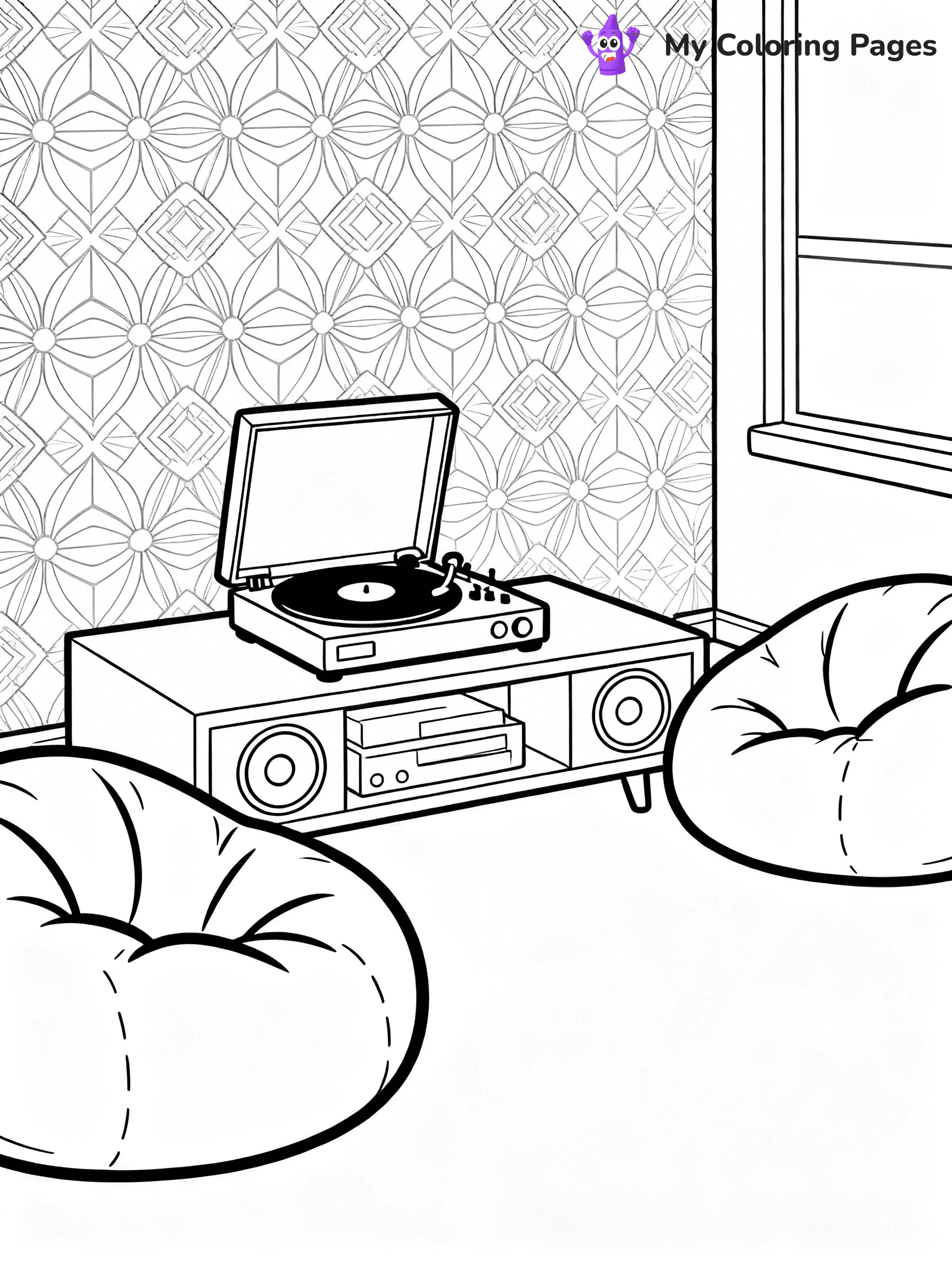 Retro Coloring Pages - 21