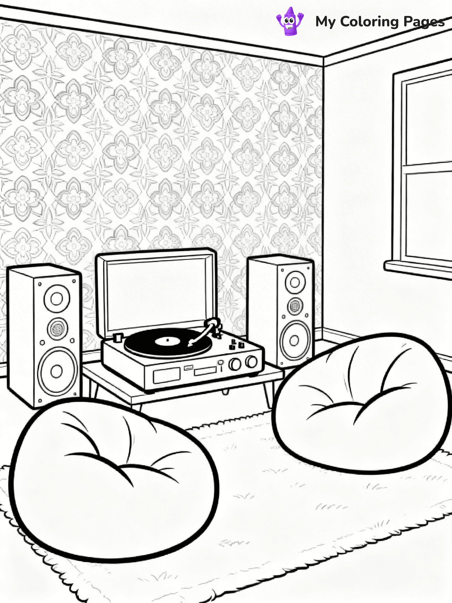 Retro Coloring Pages - 18