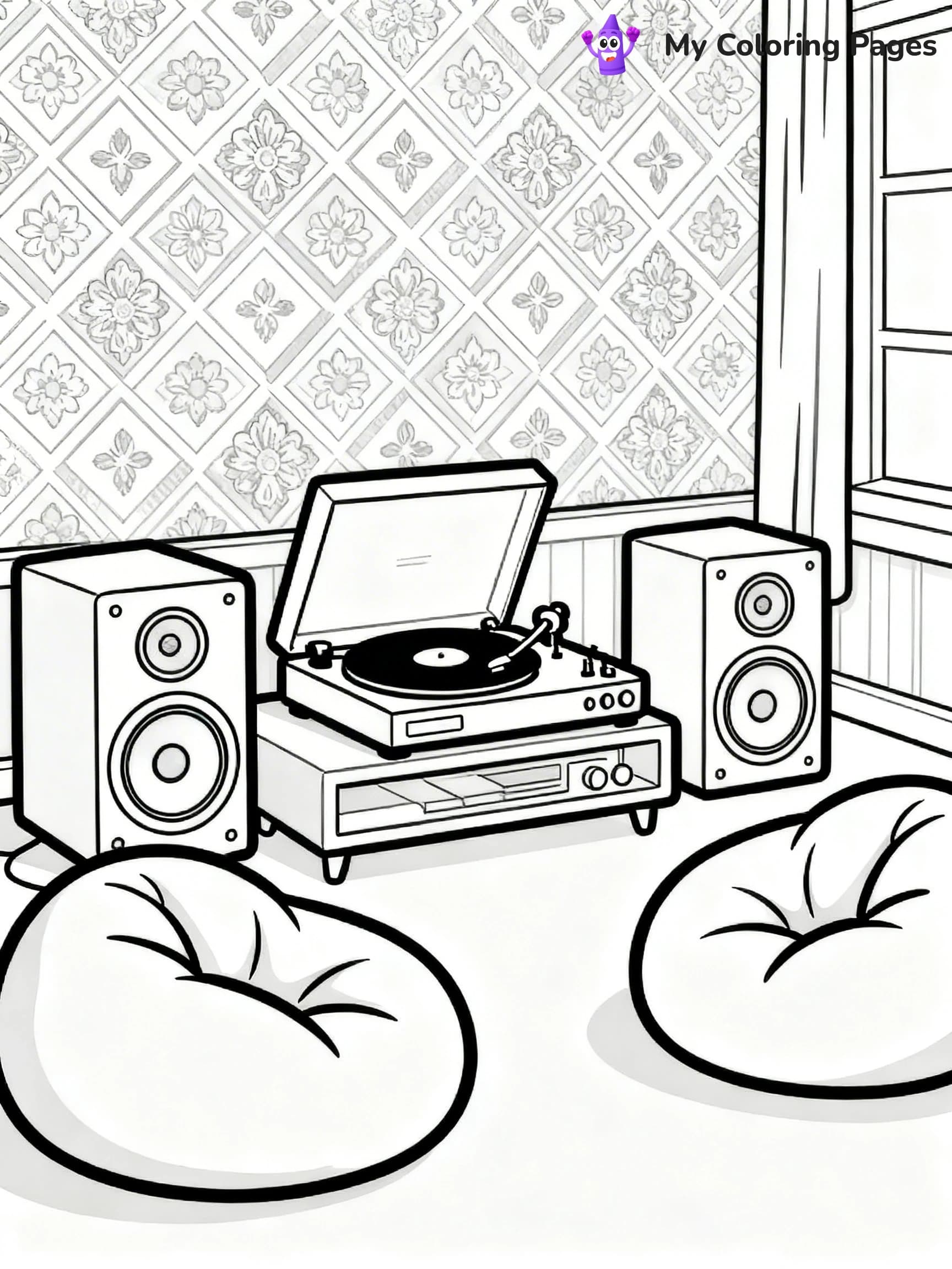 Retro Coloring Pages - 17