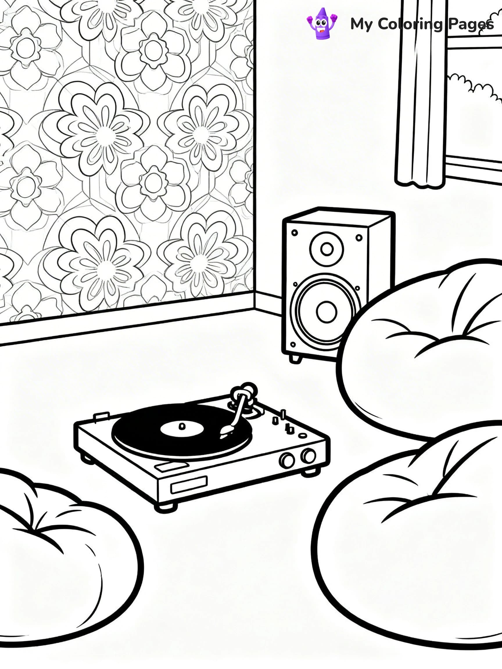 Retro Coloring Pages - 16