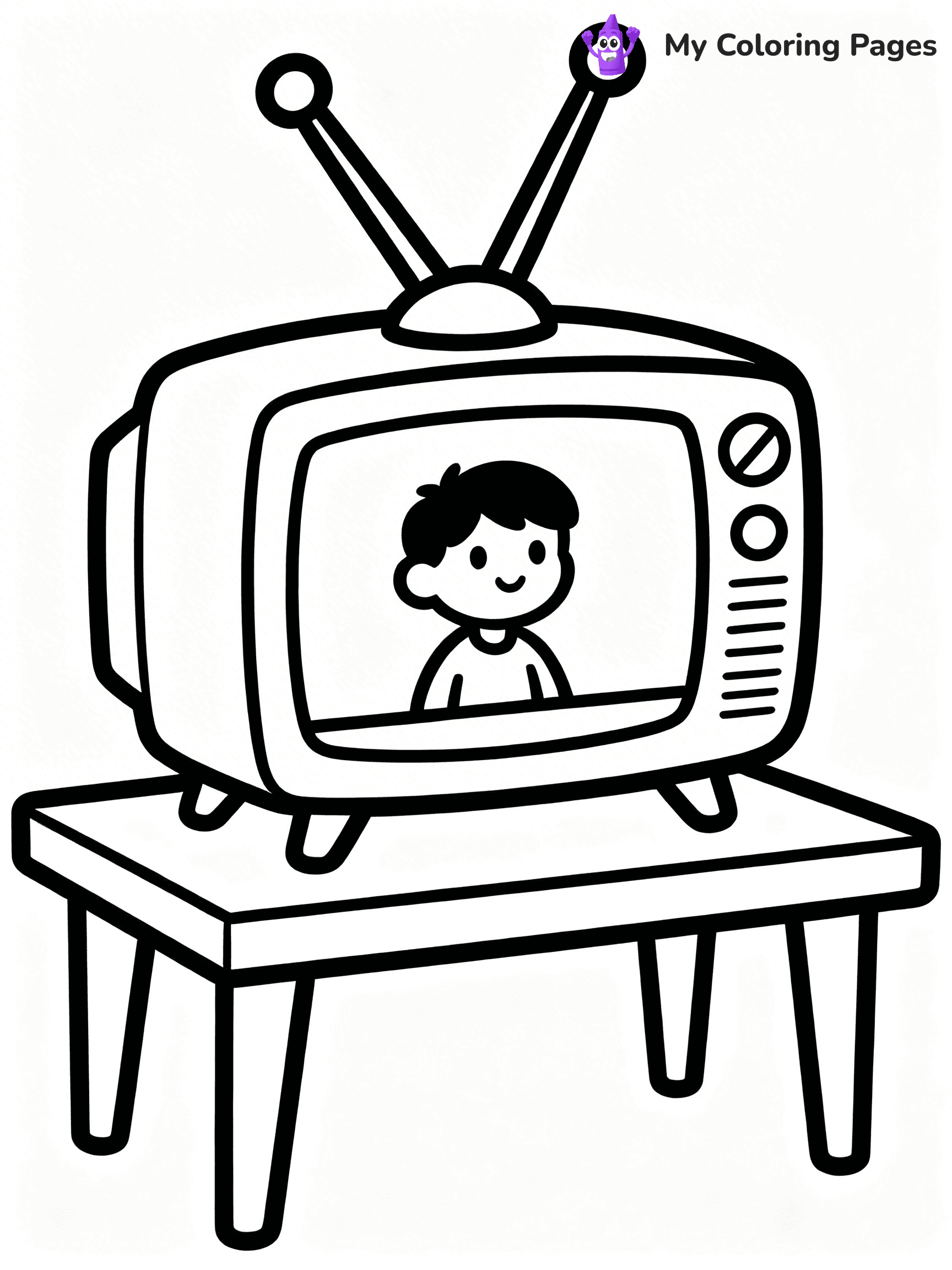 Retro Coloring Pages - 7