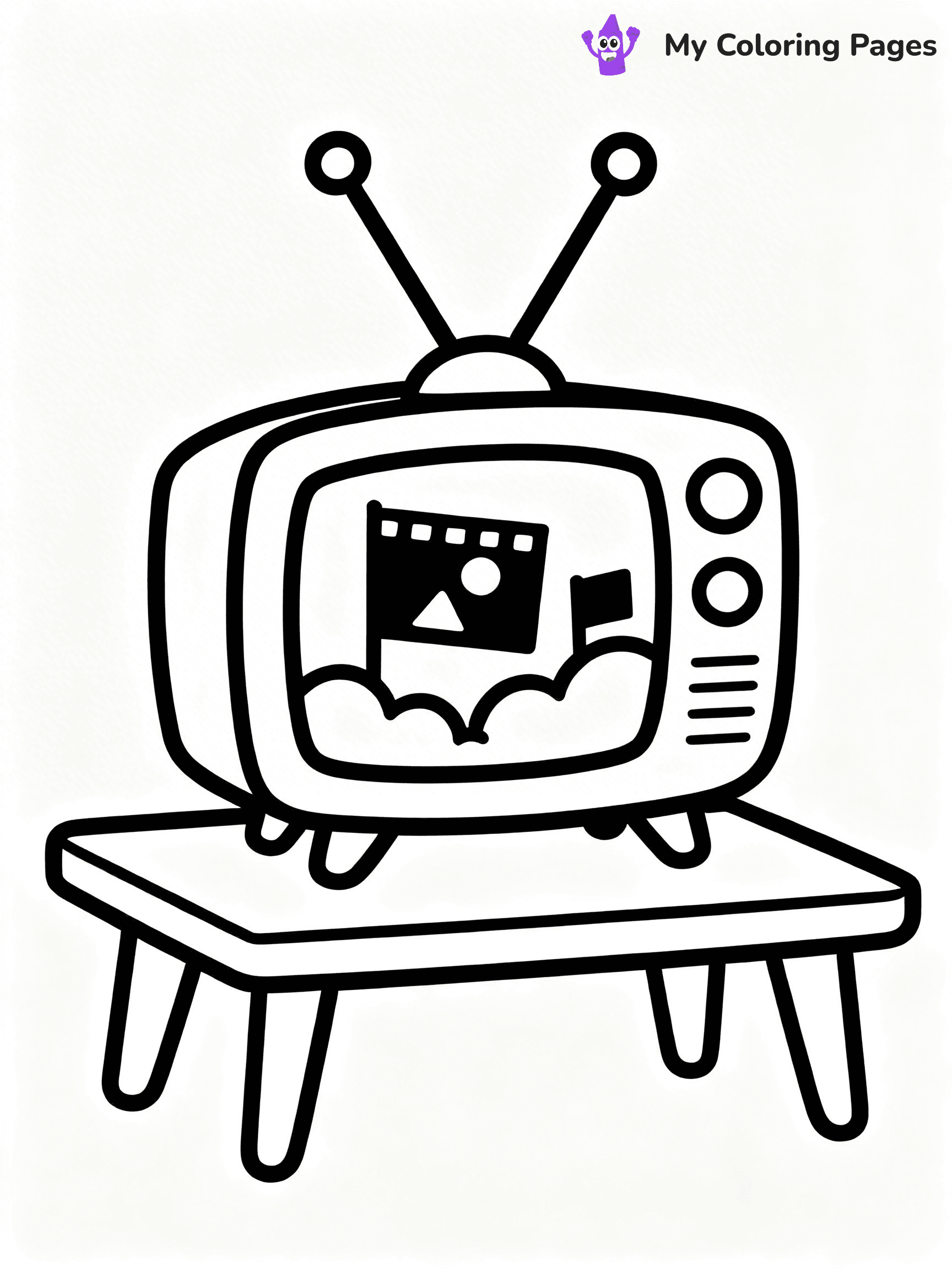 Retro Coloring Pages - 5