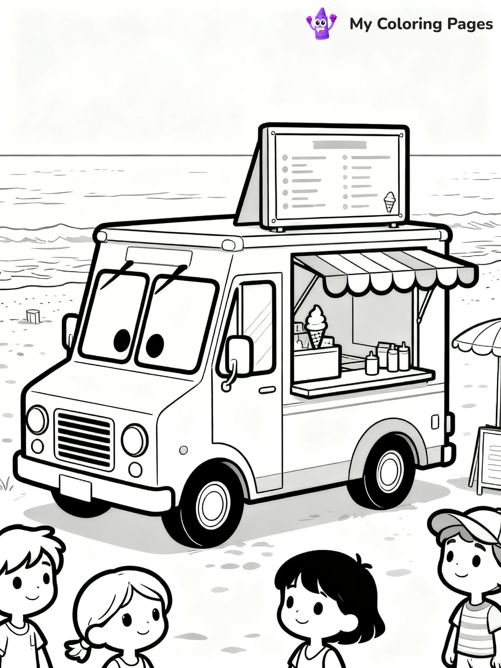 Retro Coloring Pages - 2