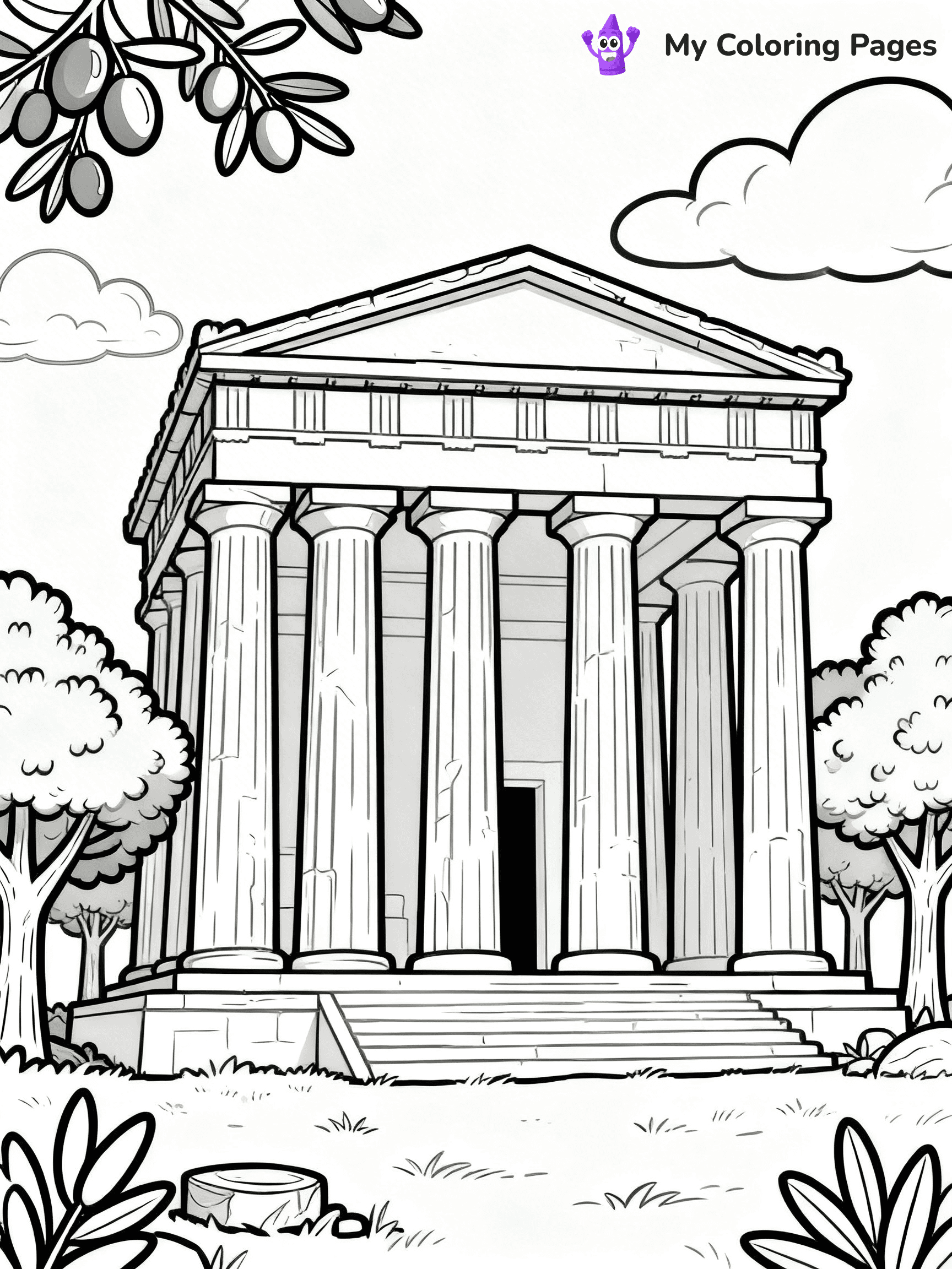 Ancient Greece Coloring Pages - 19