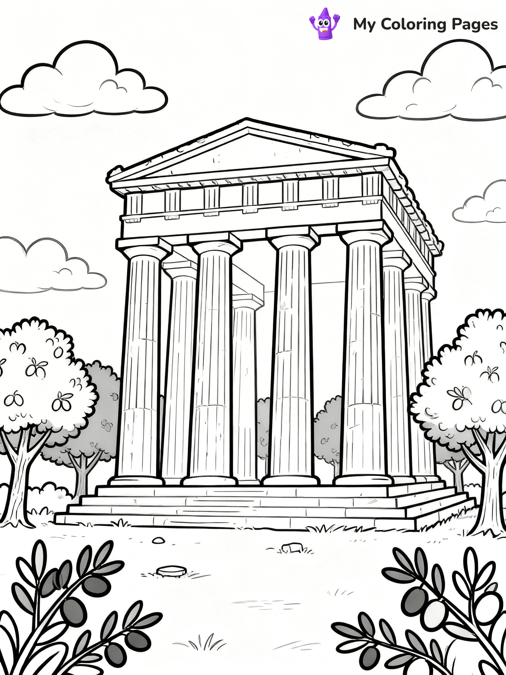 Ancient Greece Coloring Pages - 18