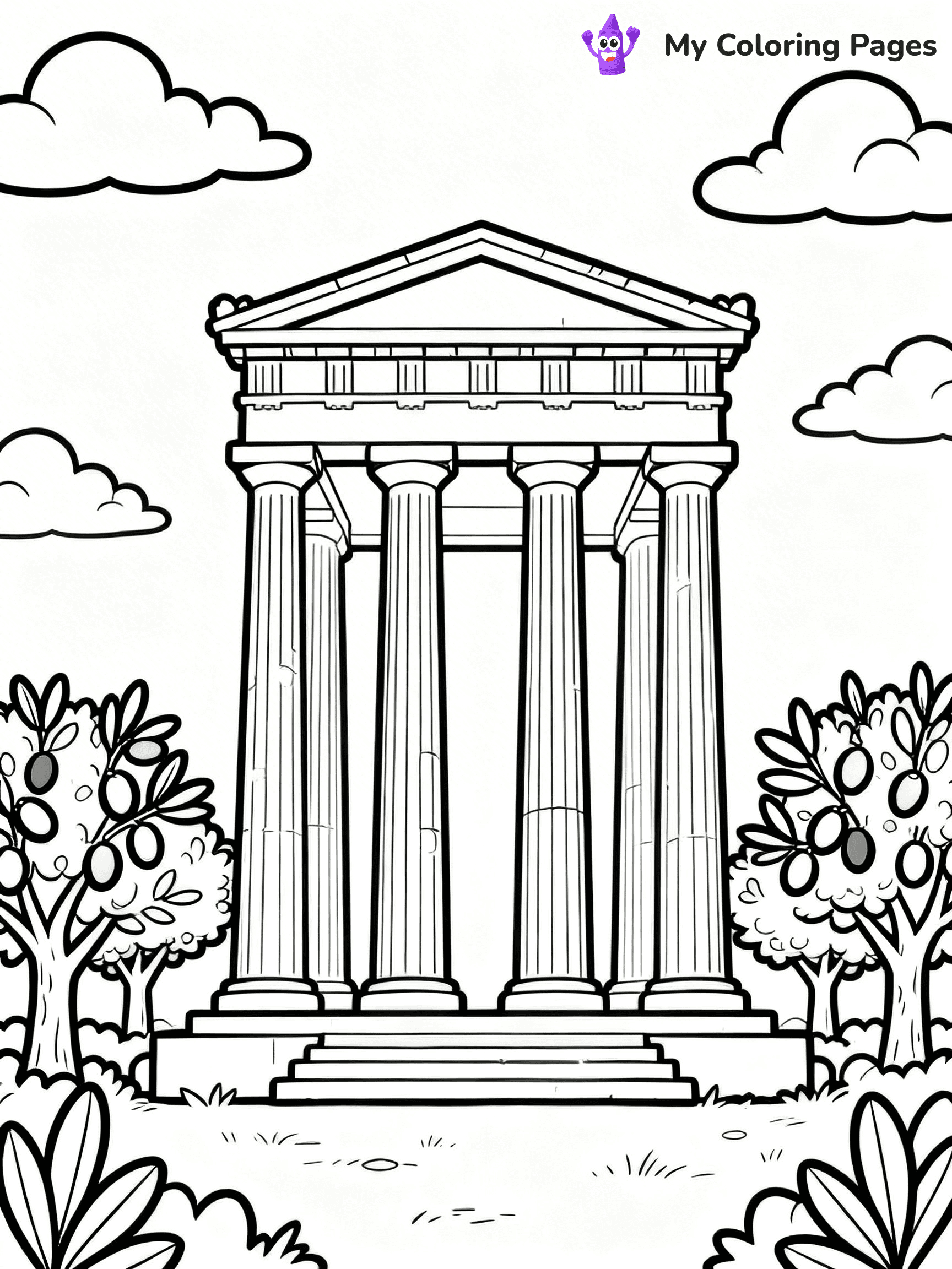 Ancient Greece Coloring Pages - 17