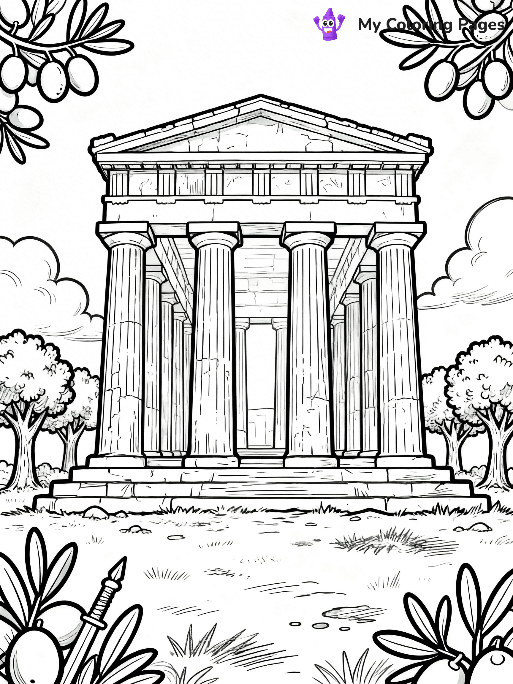 Ancient Greece Coloring Pages - 16