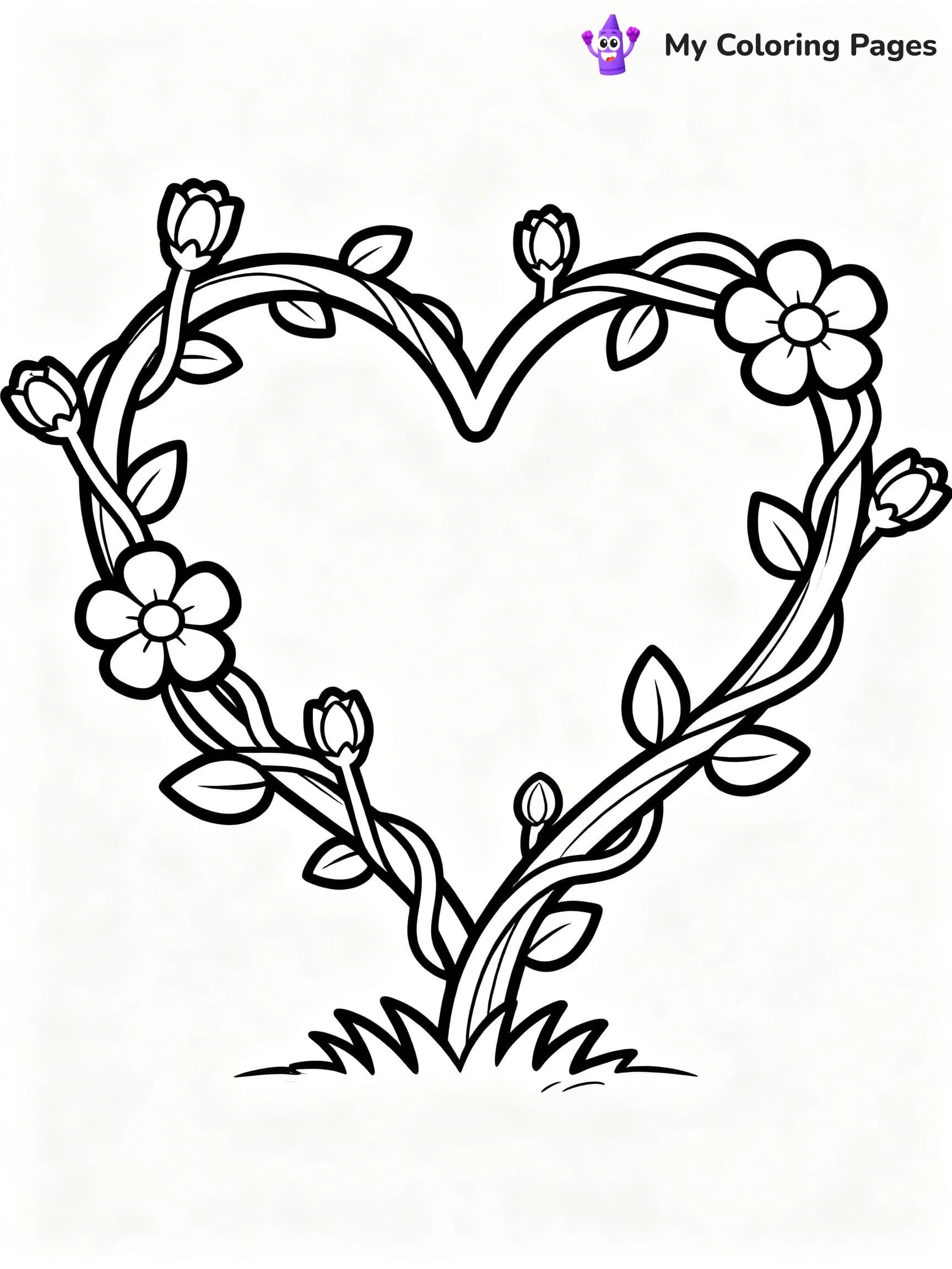 Valentine Hearts Coloring Pages - 24