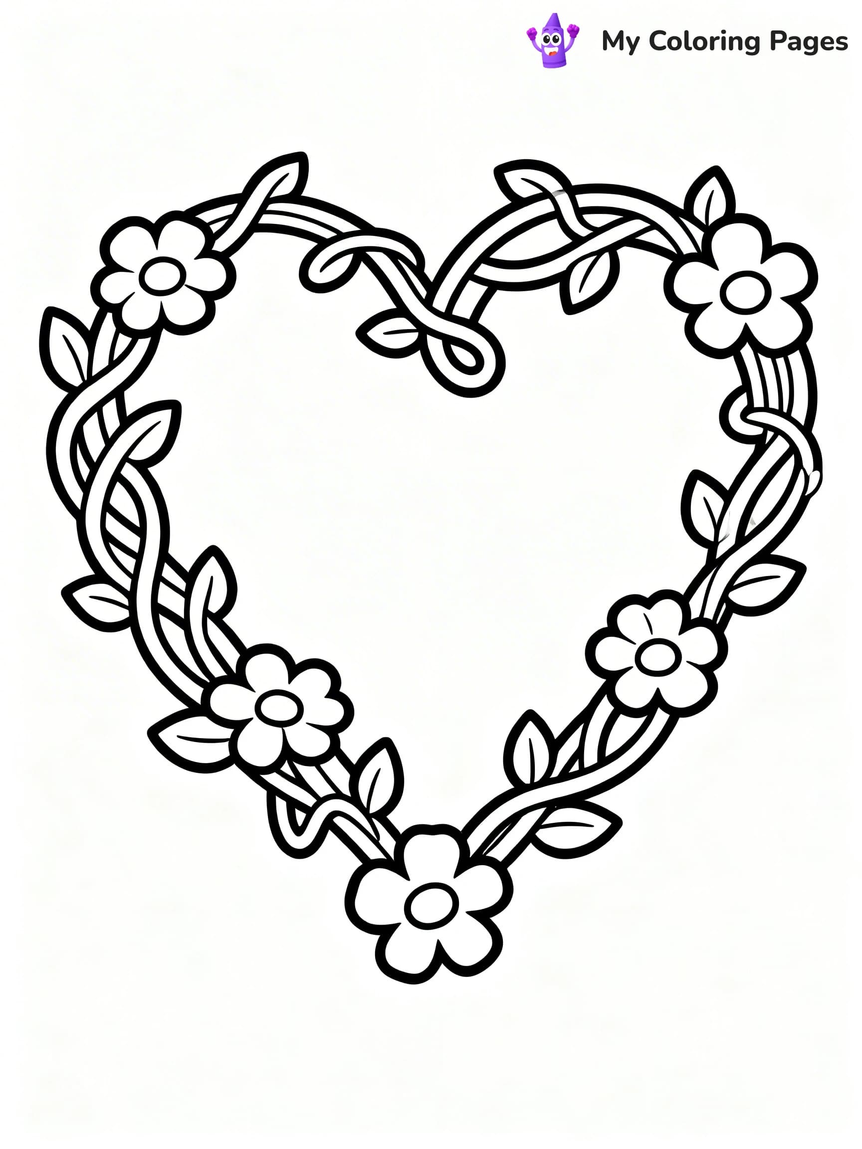 Valentine Hearts Coloring Pages - 23