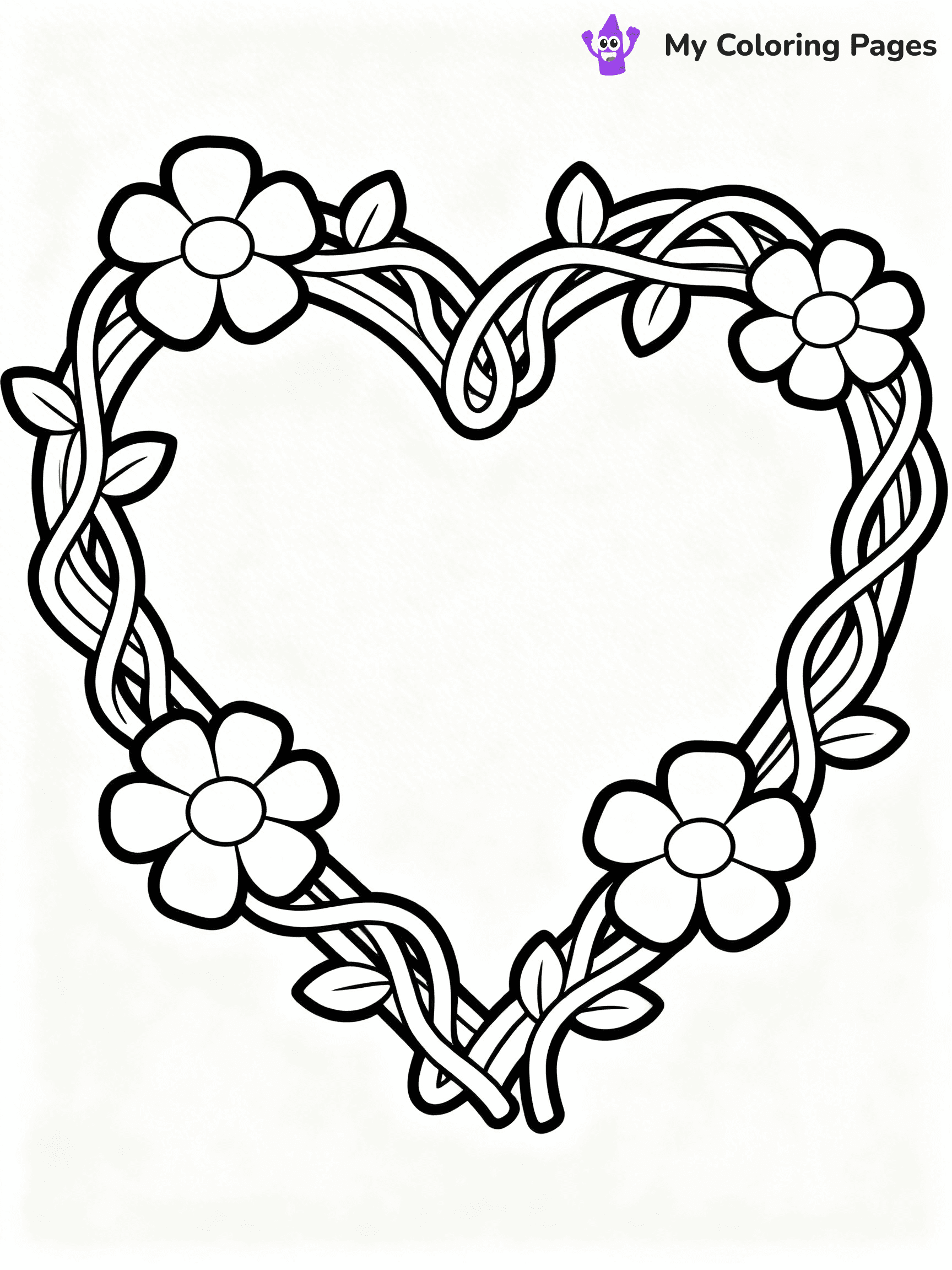 Valentine Hearts Coloring Pages - 23