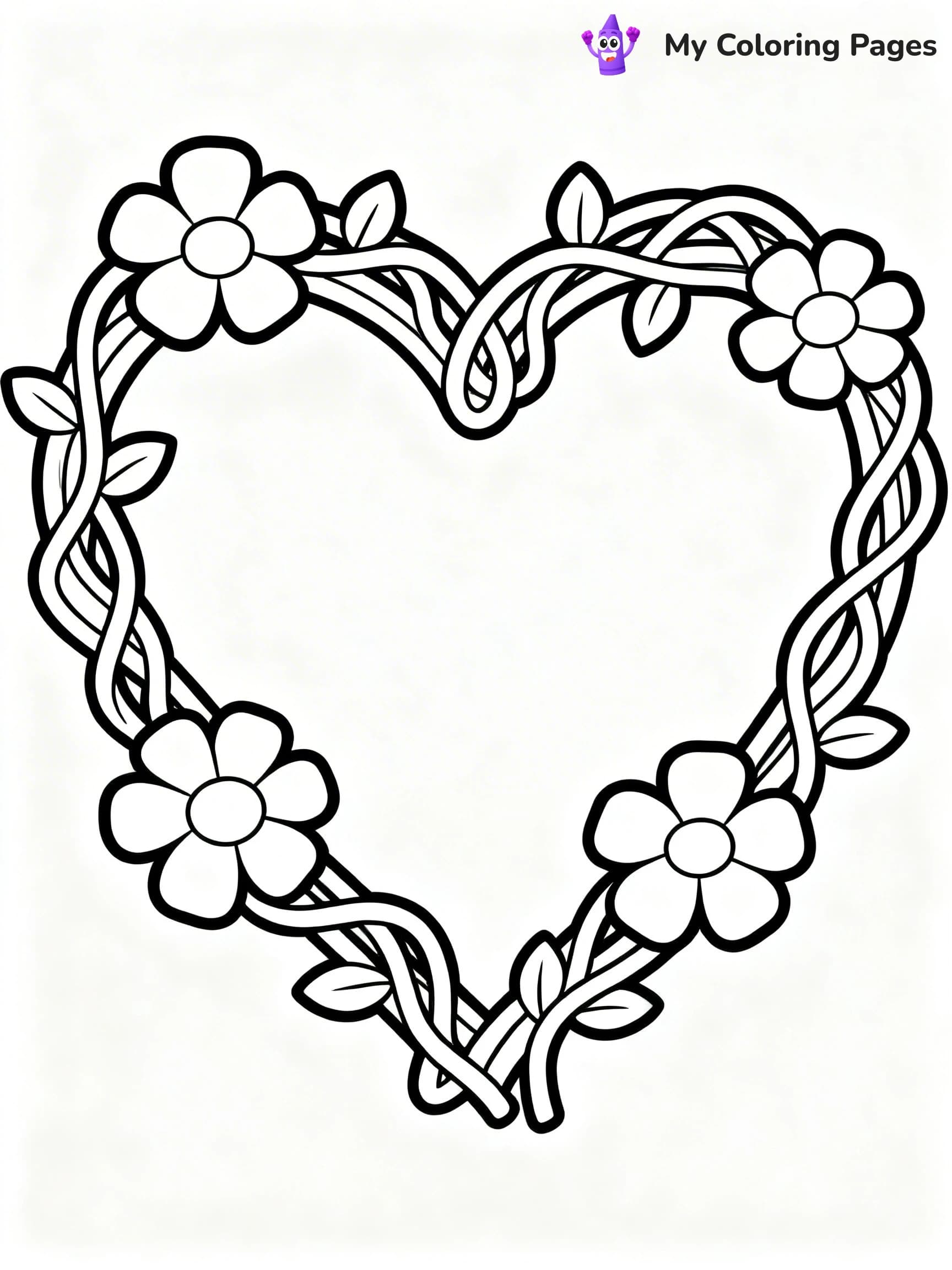 Valentine Hearts Coloring Pages - 22