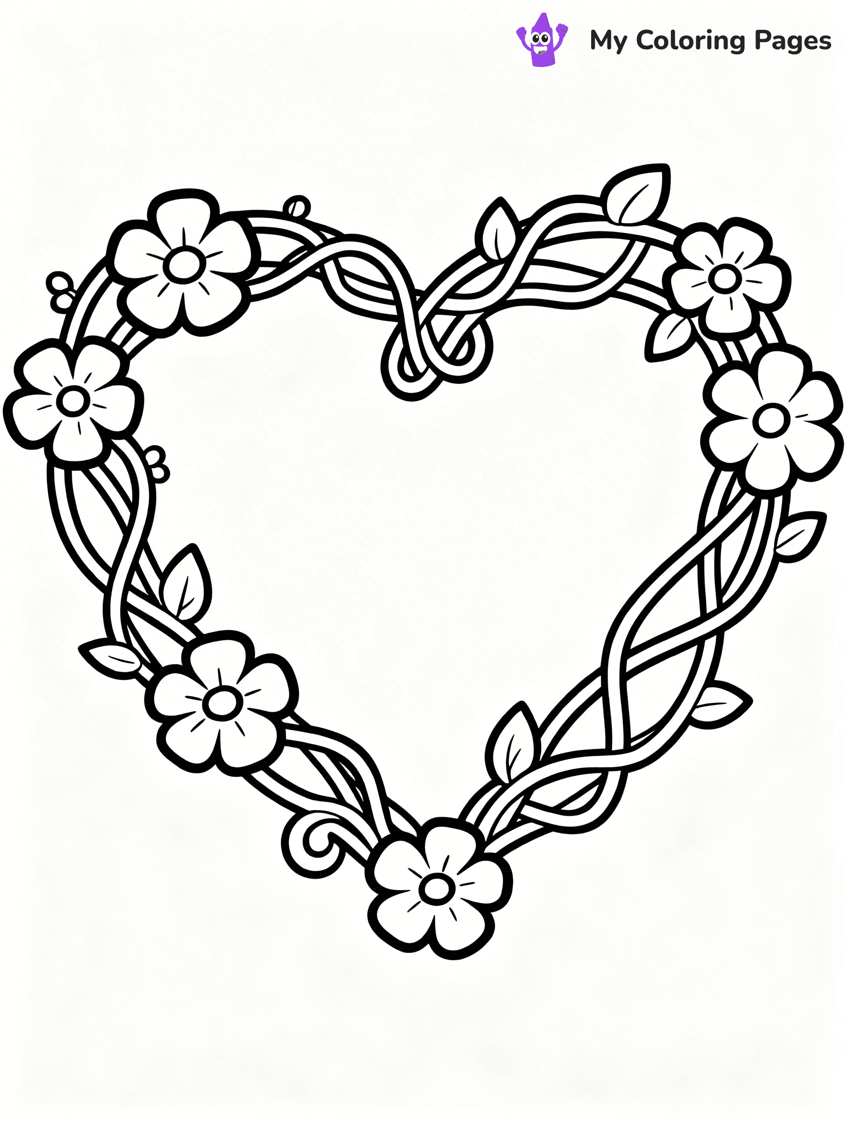Valentine Hearts Coloring Pages - 22