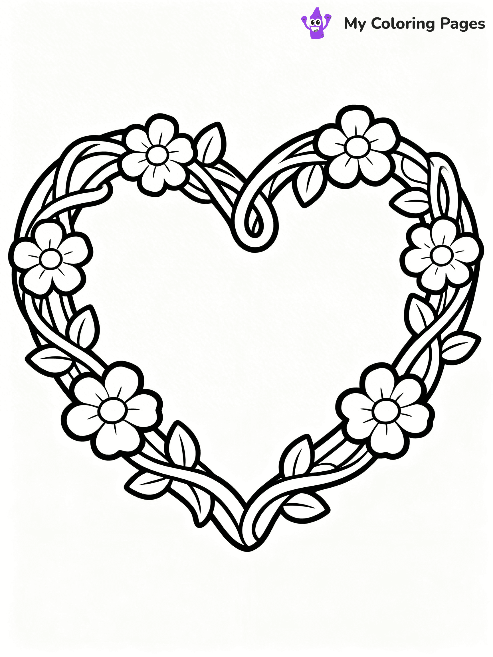 Valentine Hearts Coloring Pages - 21