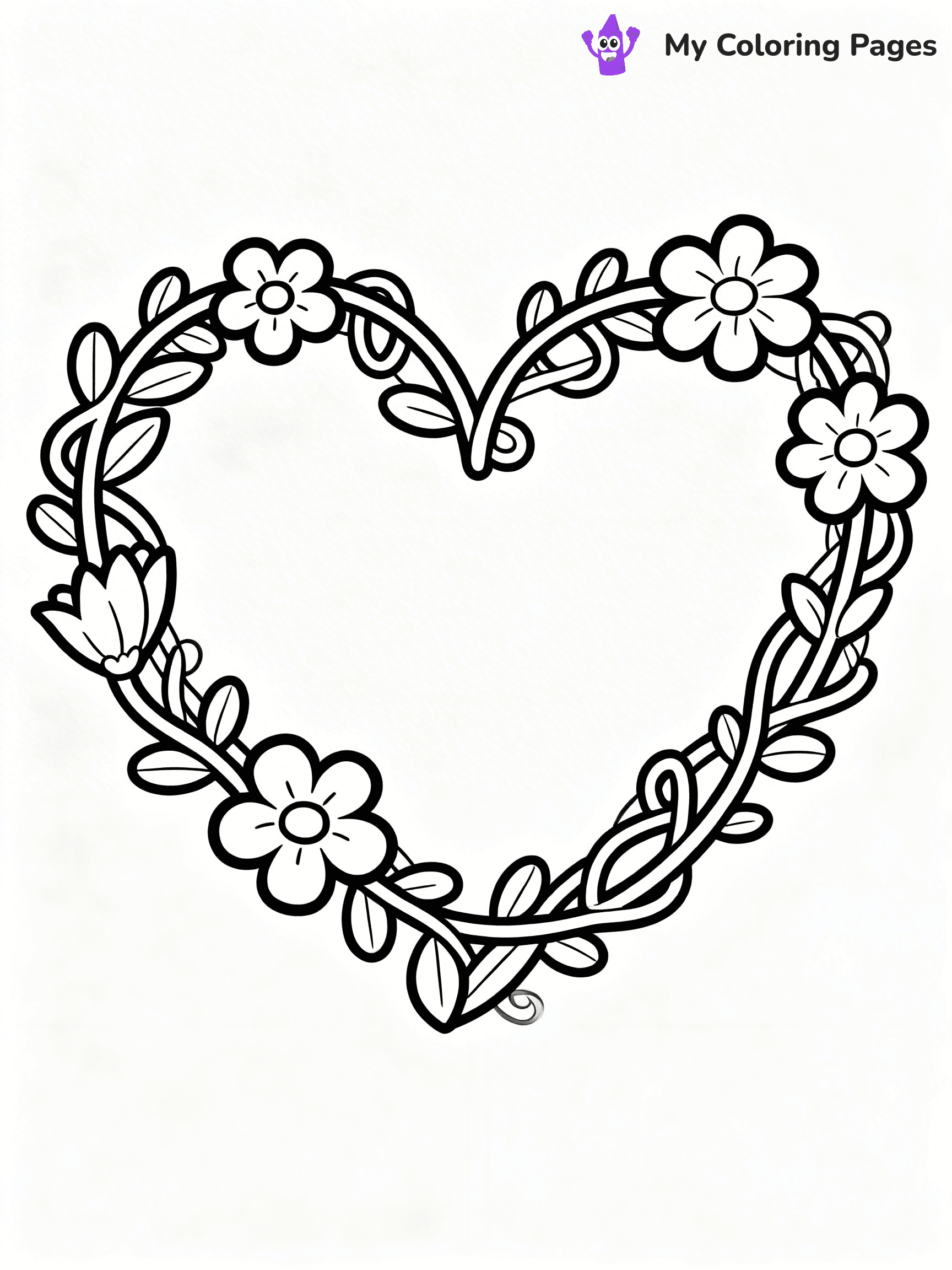 Valentine Hearts Coloring Pages - 20