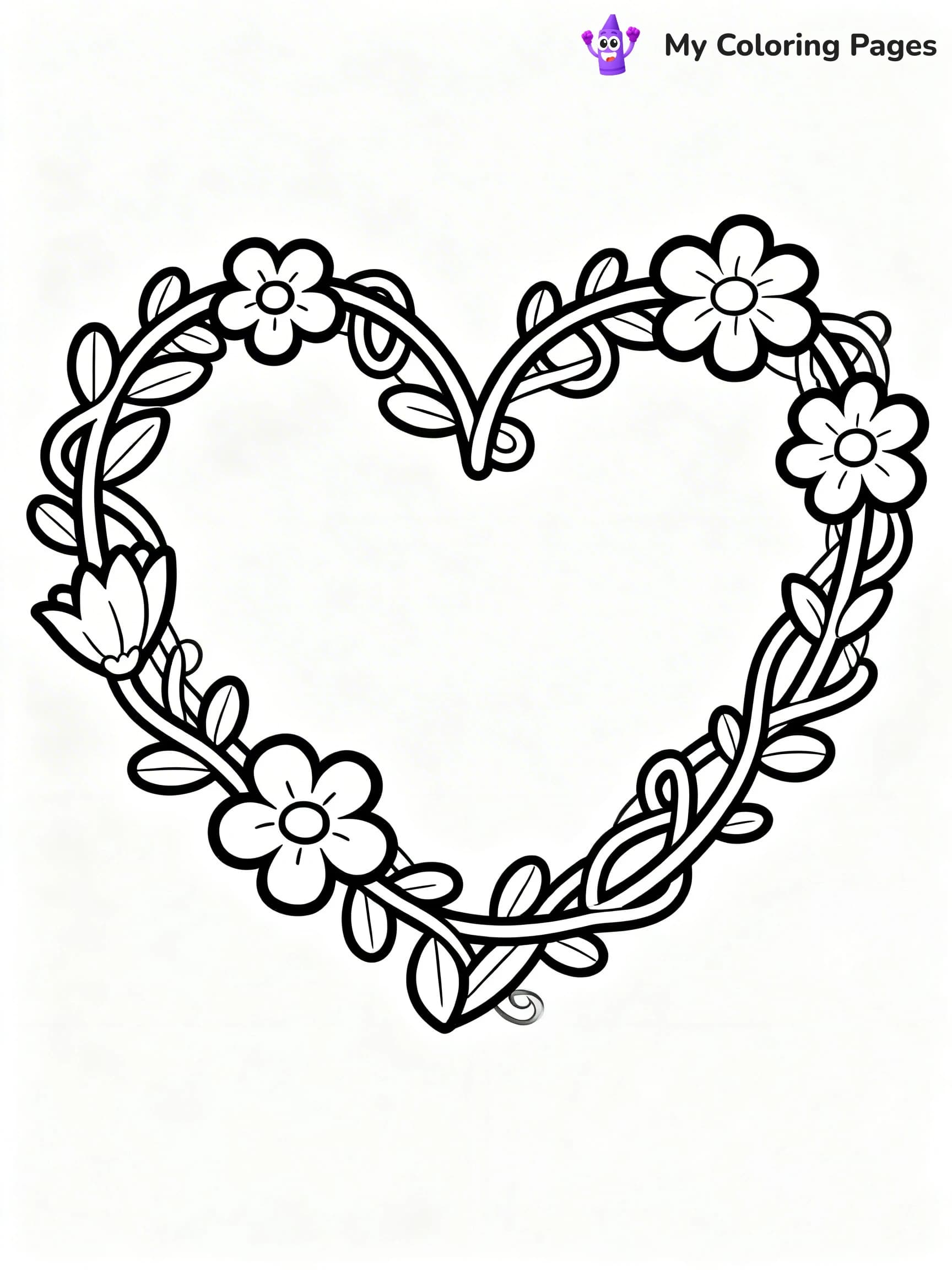 Valentine Hearts Coloring Pages - 19