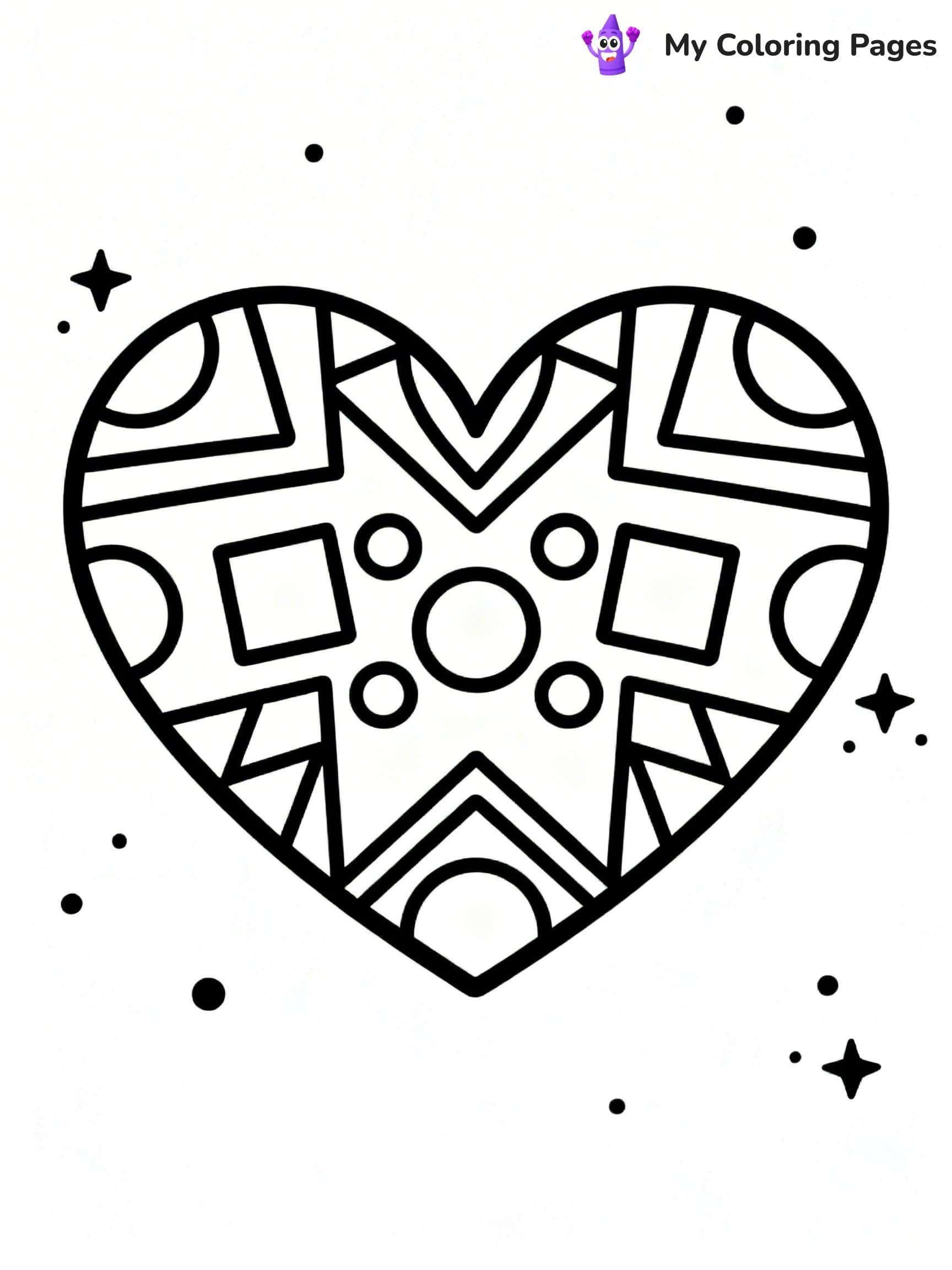 Valentine Hearts Coloring Pages - 17