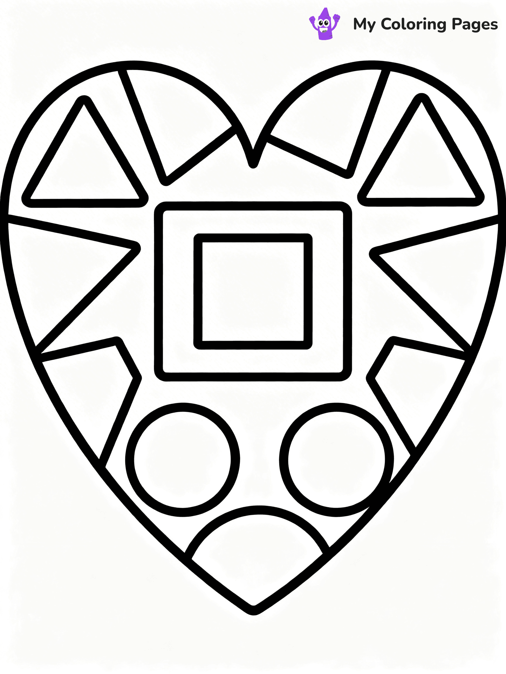 Valentine Hearts Coloring Pages - 16
