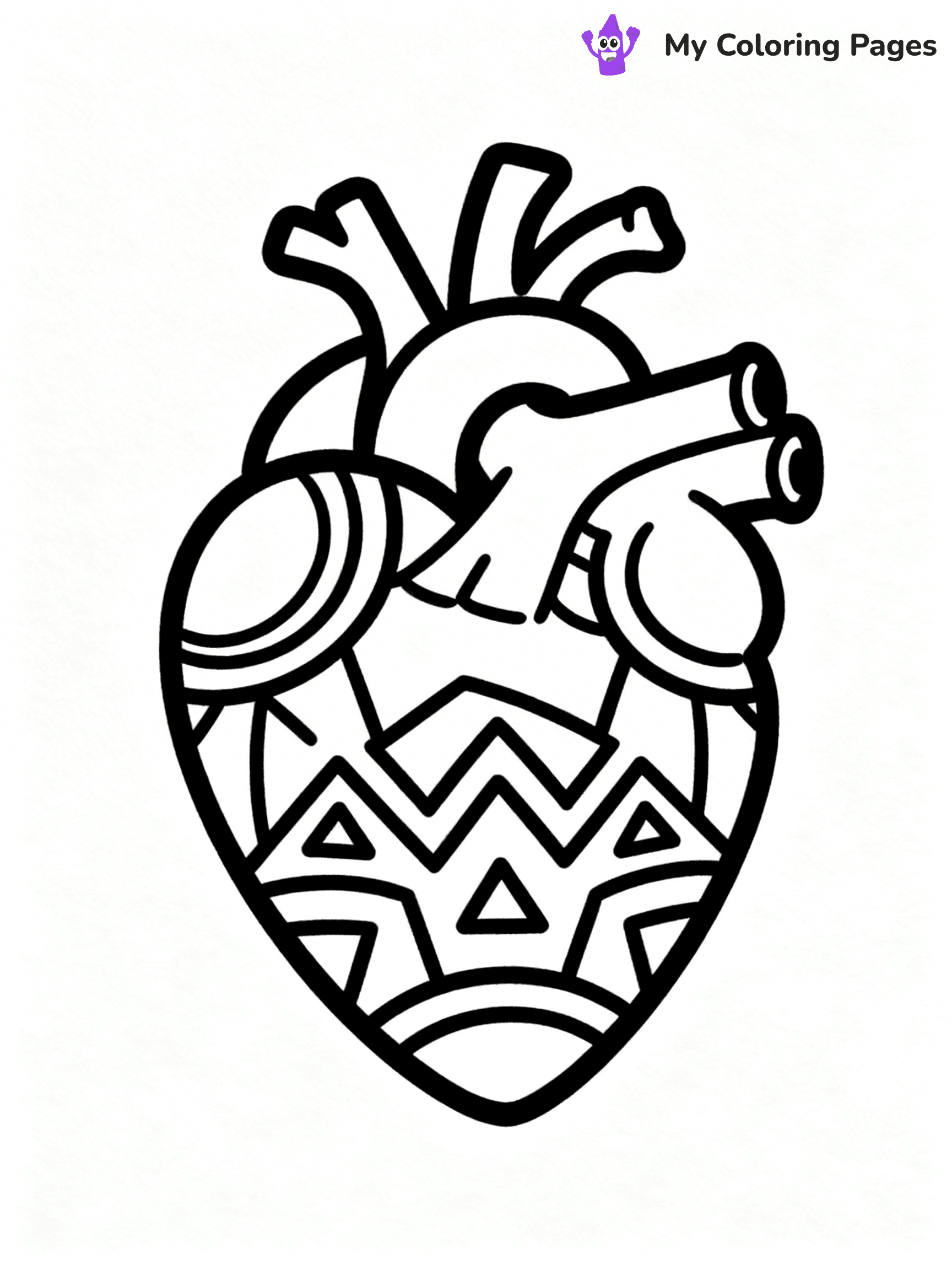 Valentine Hearts Coloring Pages - 15
