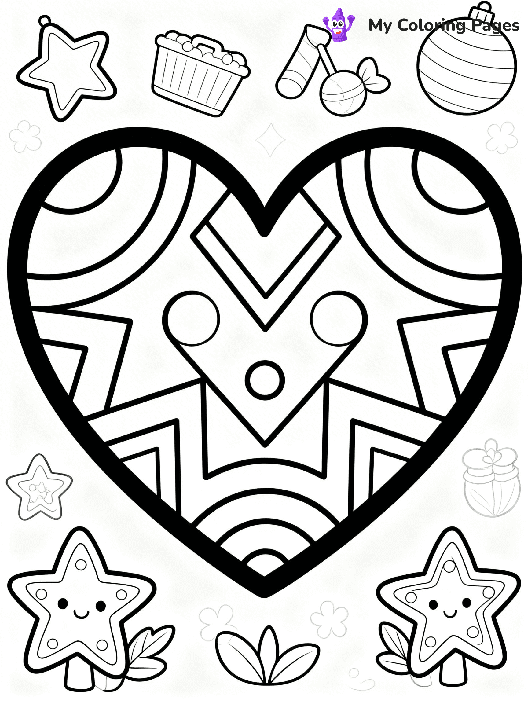 Valentine Hearts Coloring Pages - 14