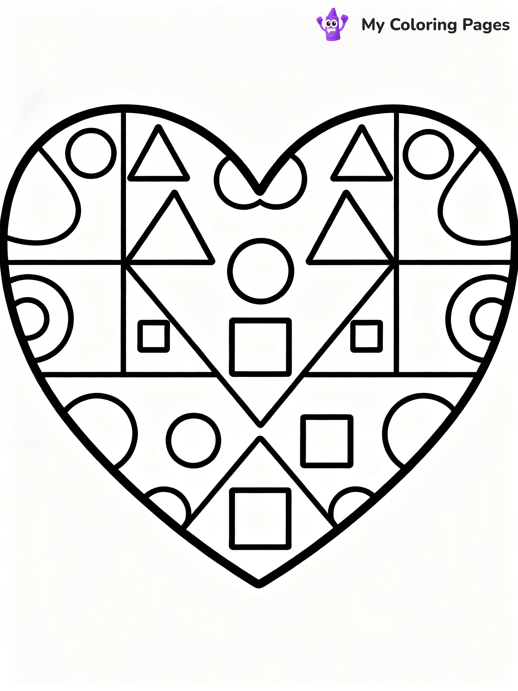 Valentine Hearts Coloring Pages - 13