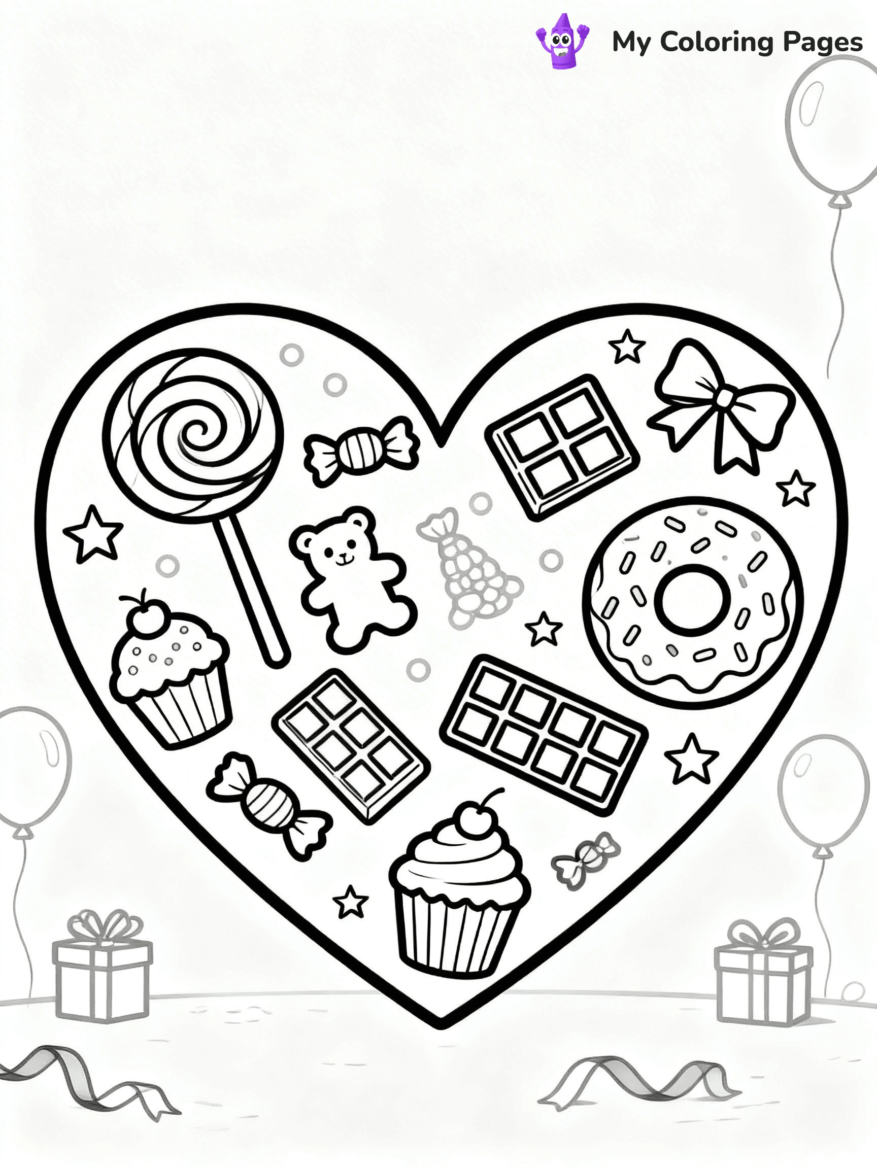 Valentine Hearts Coloring Pages - 11