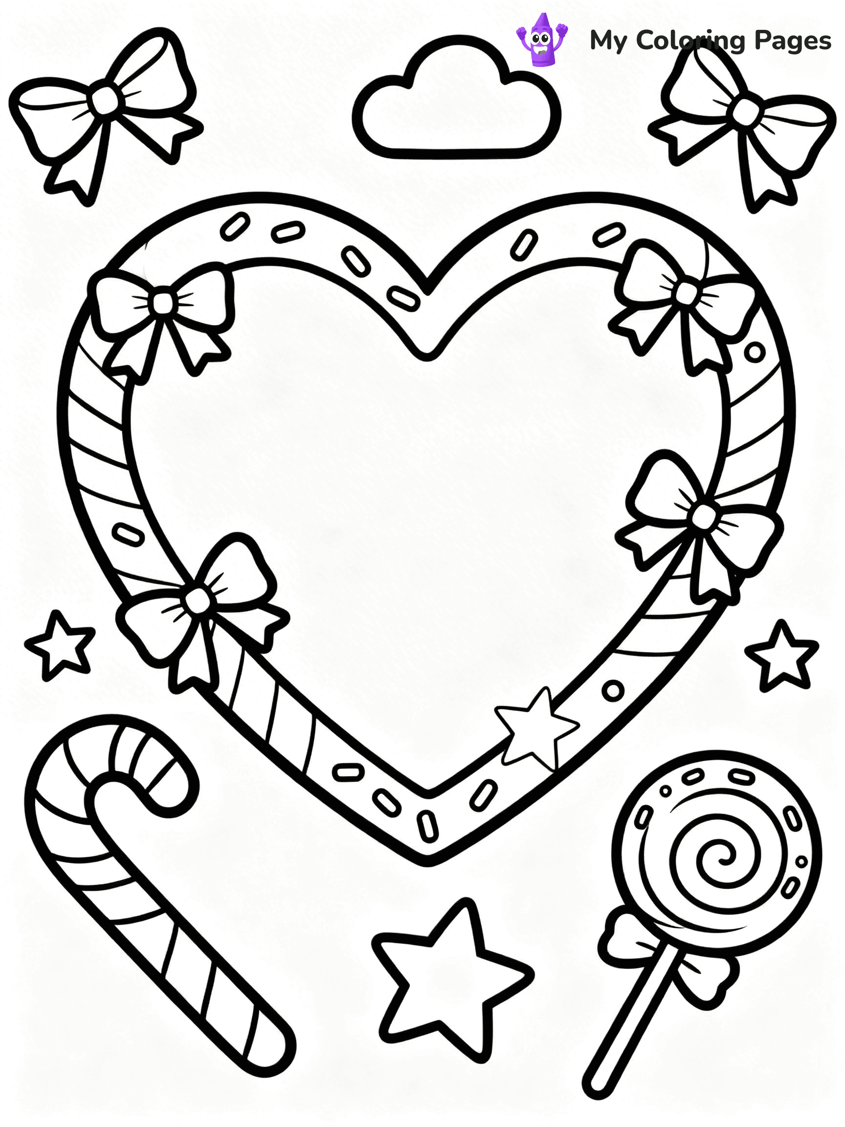 Valentine Hearts Coloring Pages - 9