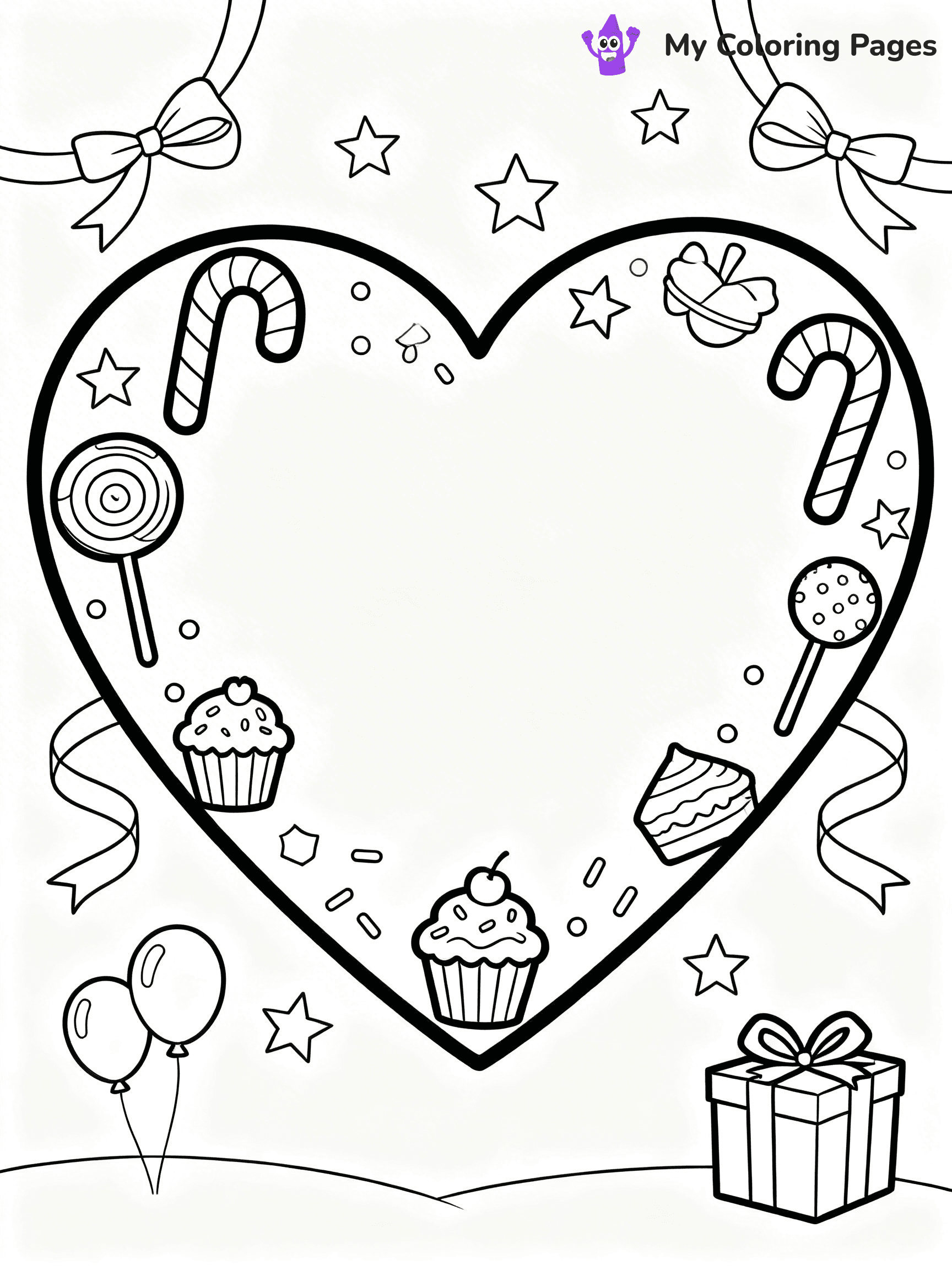 Valentine Hearts Coloring Pages - 8
