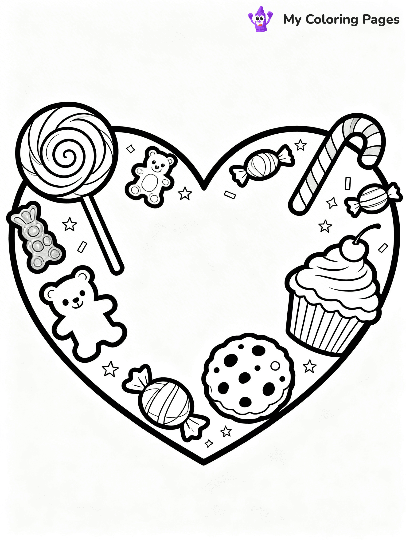 Valentine Hearts Coloring Pages - 7