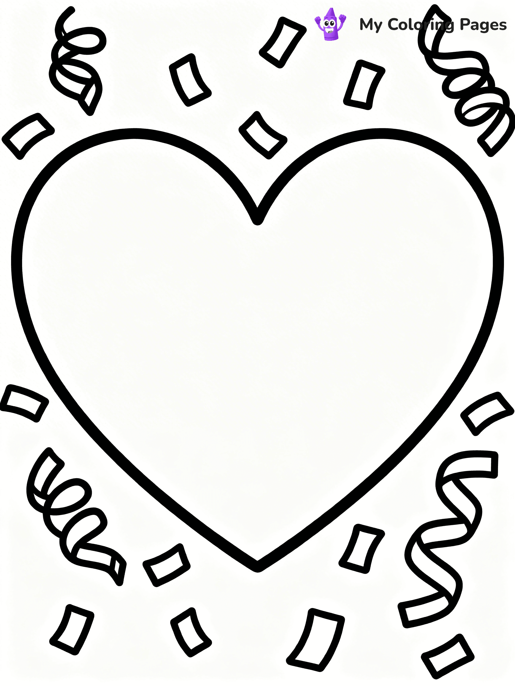 Valentine Hearts Coloring Pages - 5