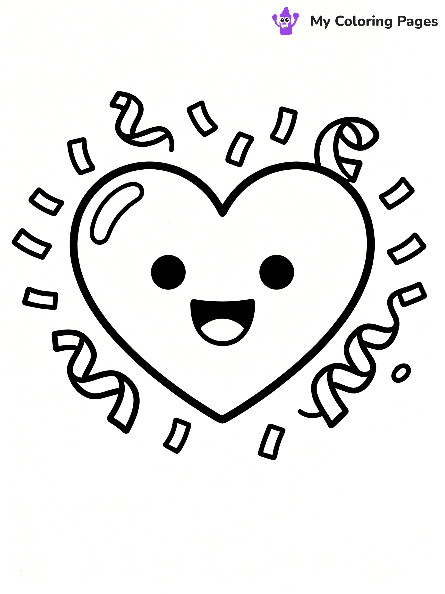 Valentine Hearts Coloring Pages - 3