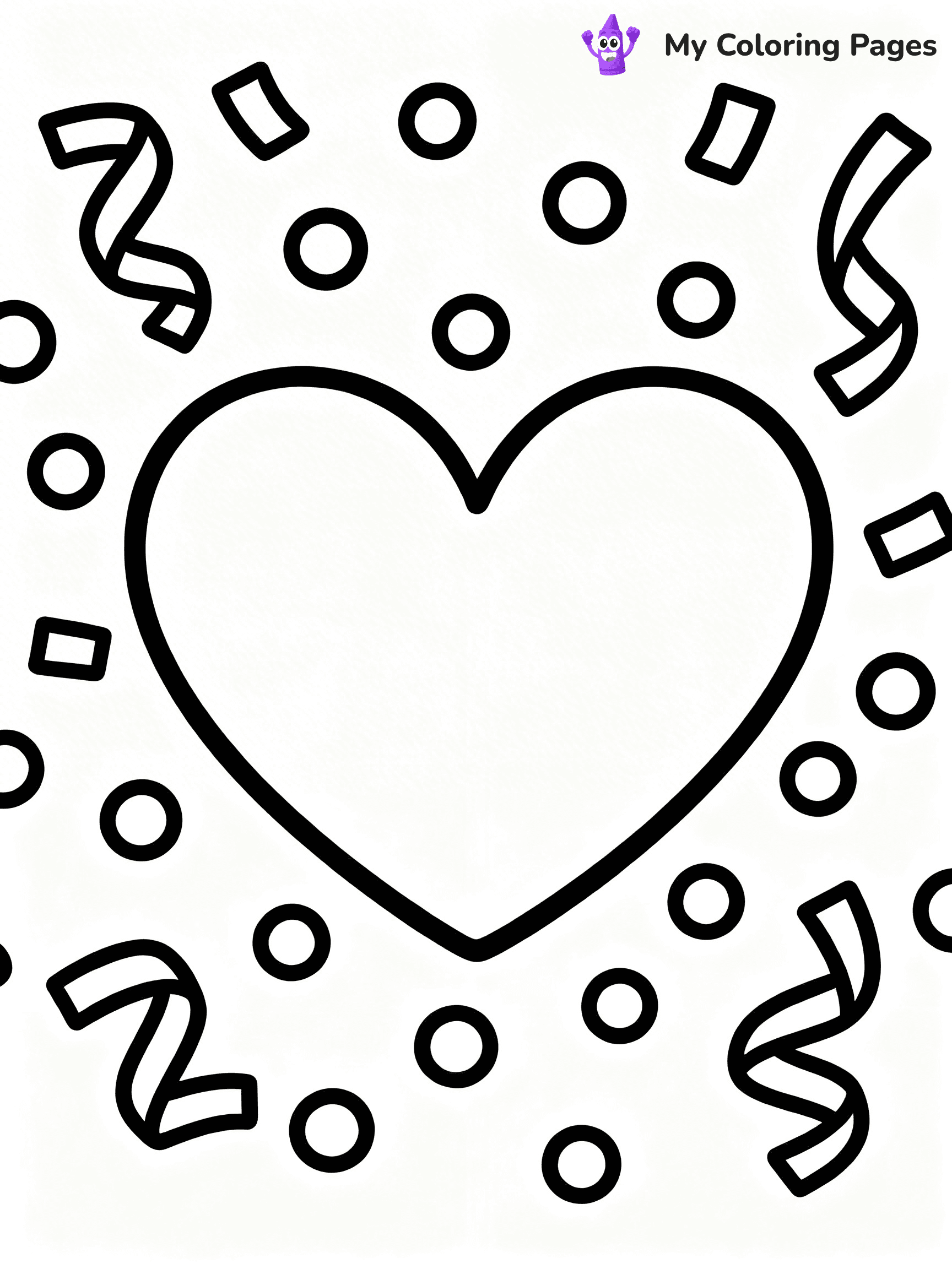 Valentine Hearts Coloring Pages - 2