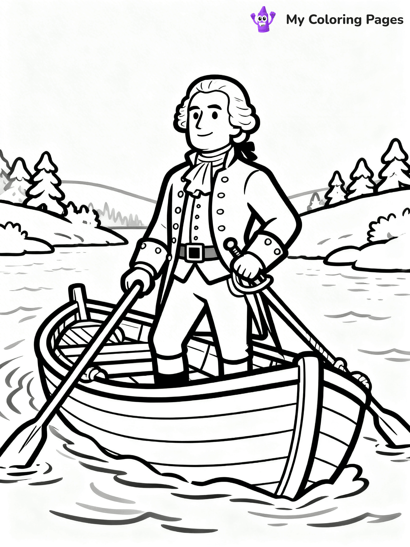George Washington Coloring Pages - 9