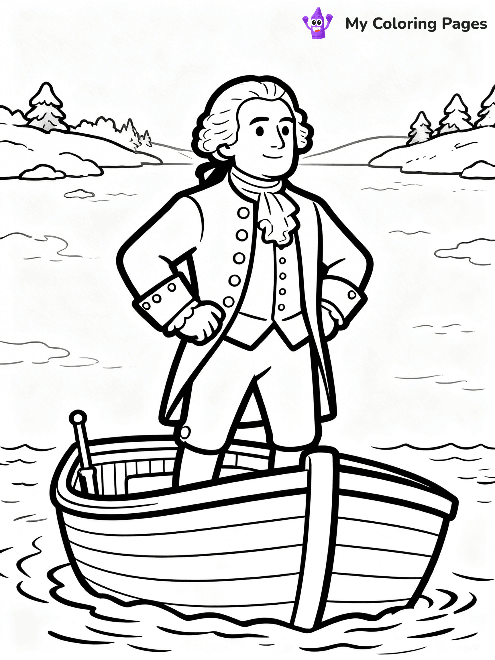 George Washington Coloring Pages - 7