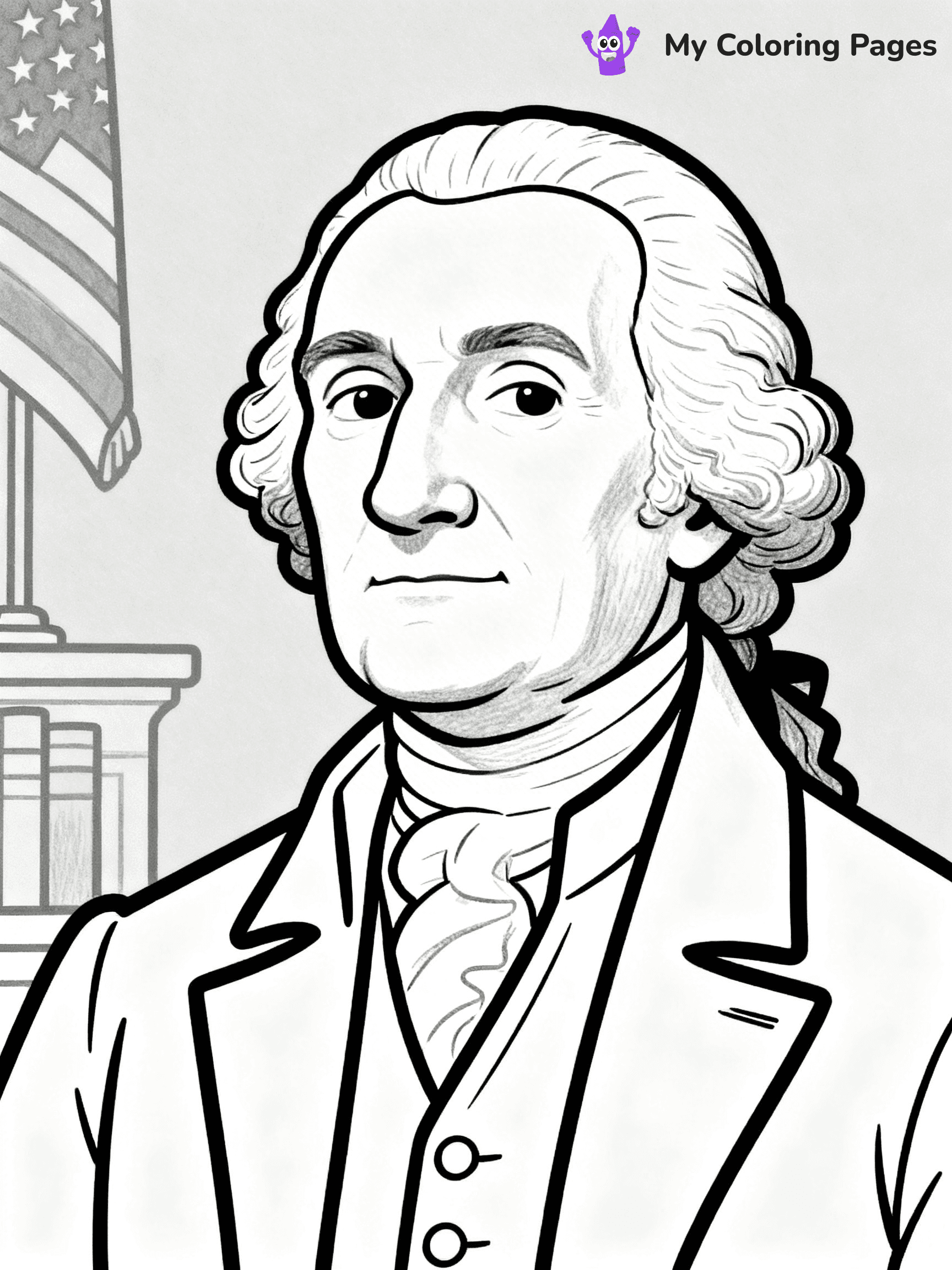 George Washington Coloring Pages - 1