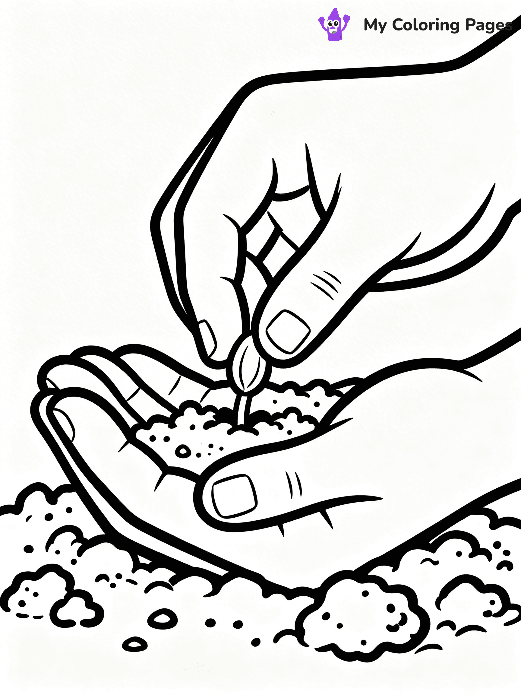 Hands Coloring Pages - 21