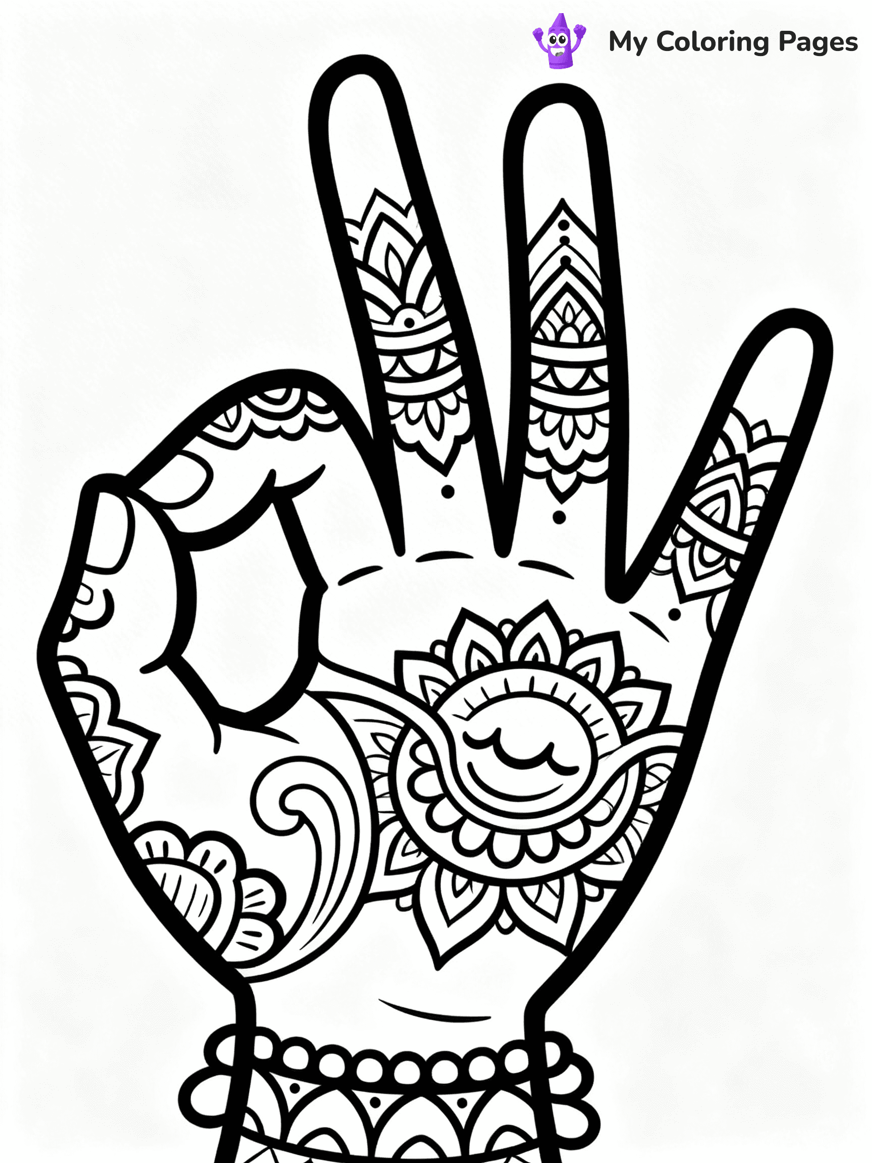 Hands Coloring Pages - 18