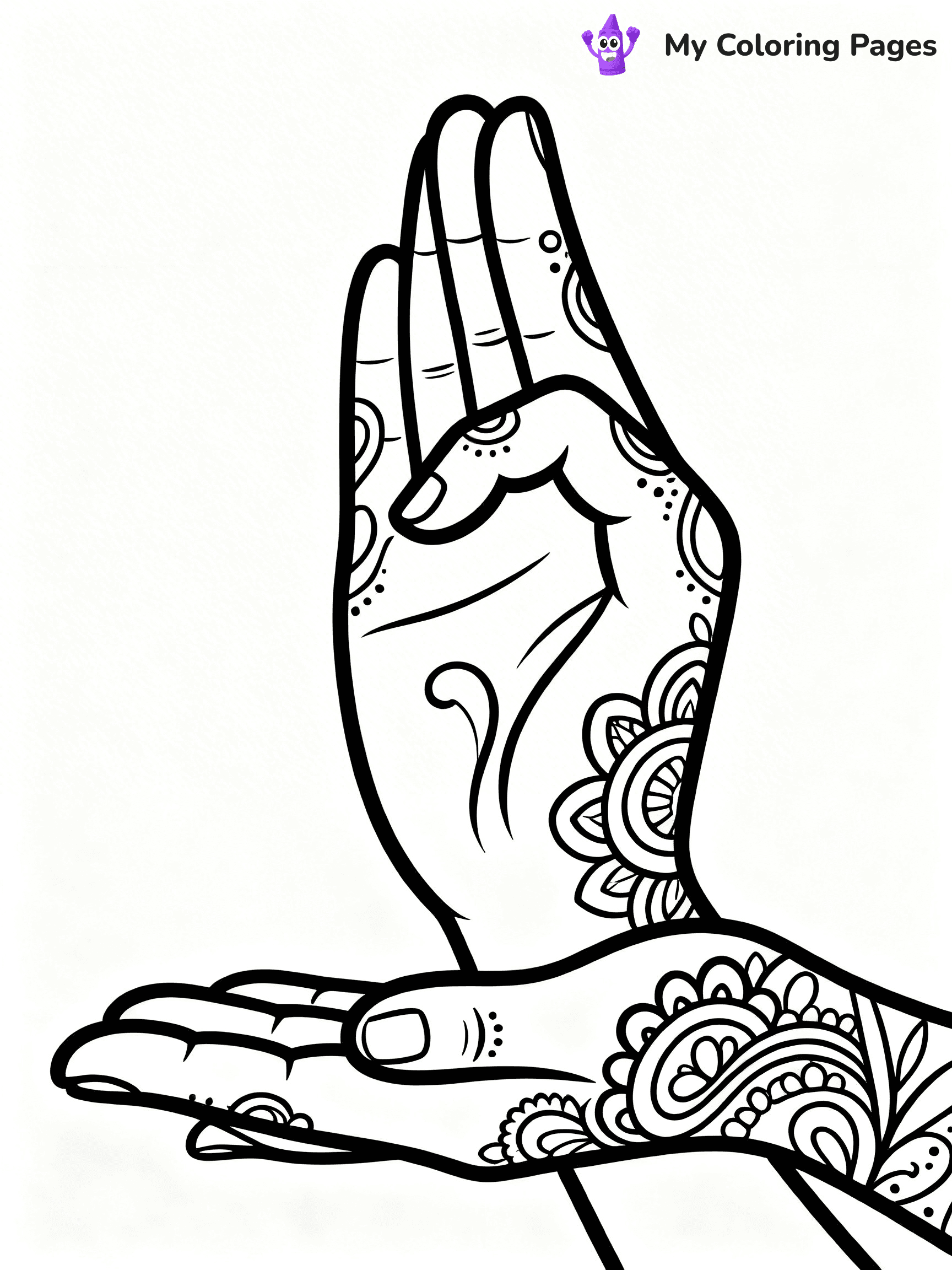 Hands Coloring Pages - 14