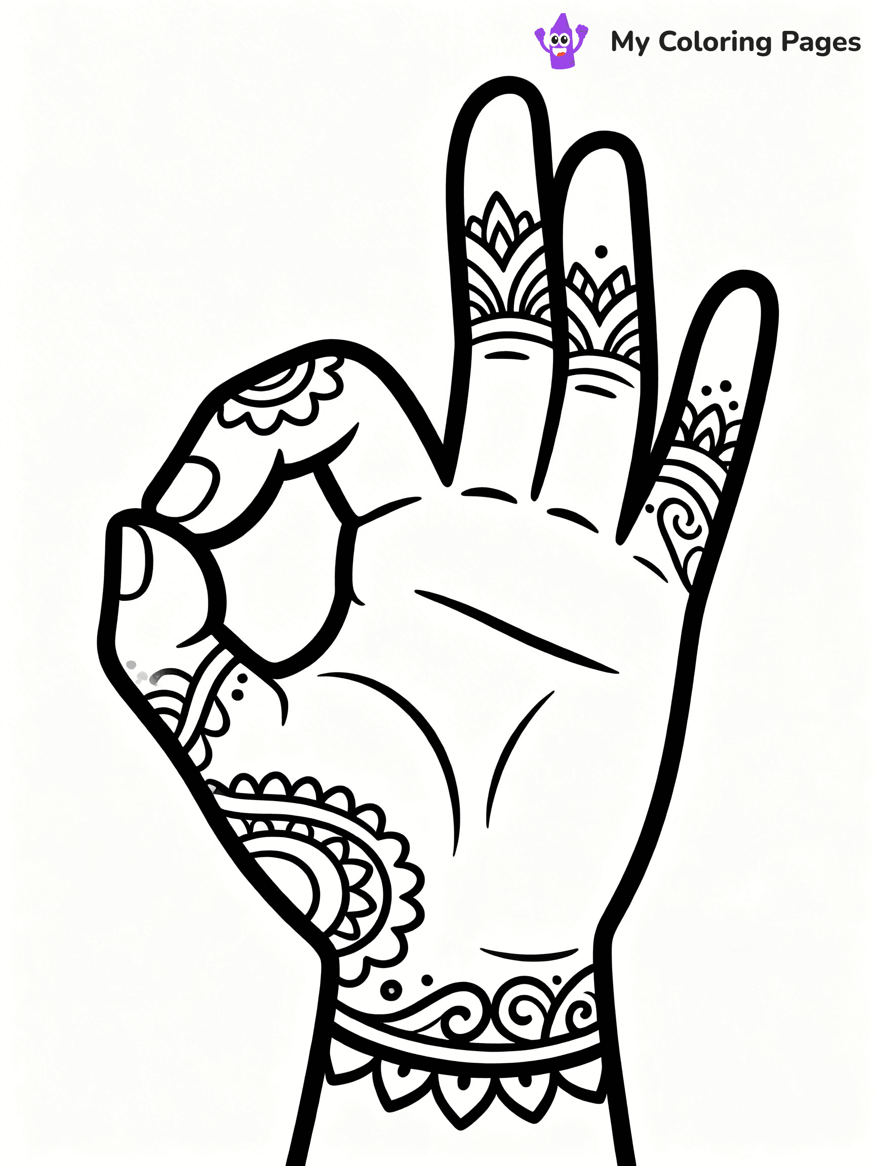 Hands Coloring Pages - 13