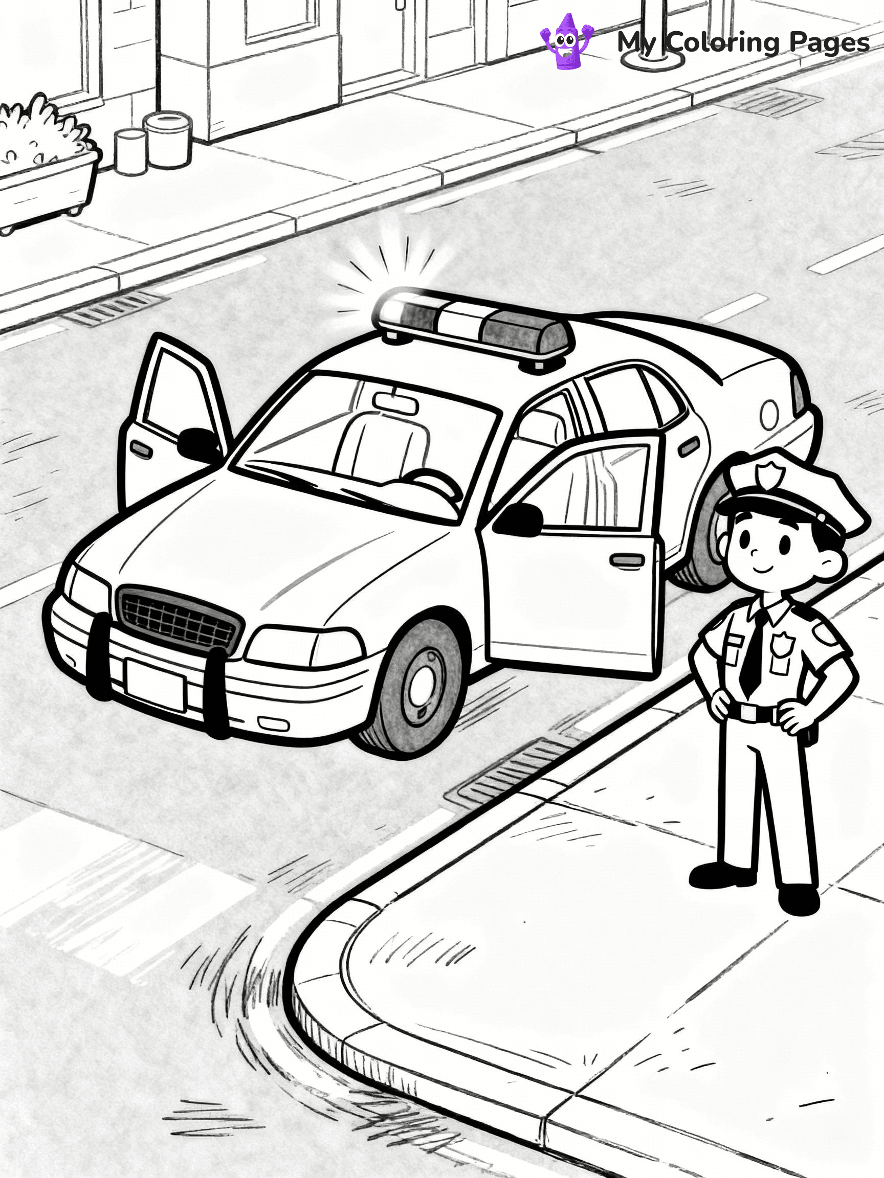 Police Coloring Pages - 37