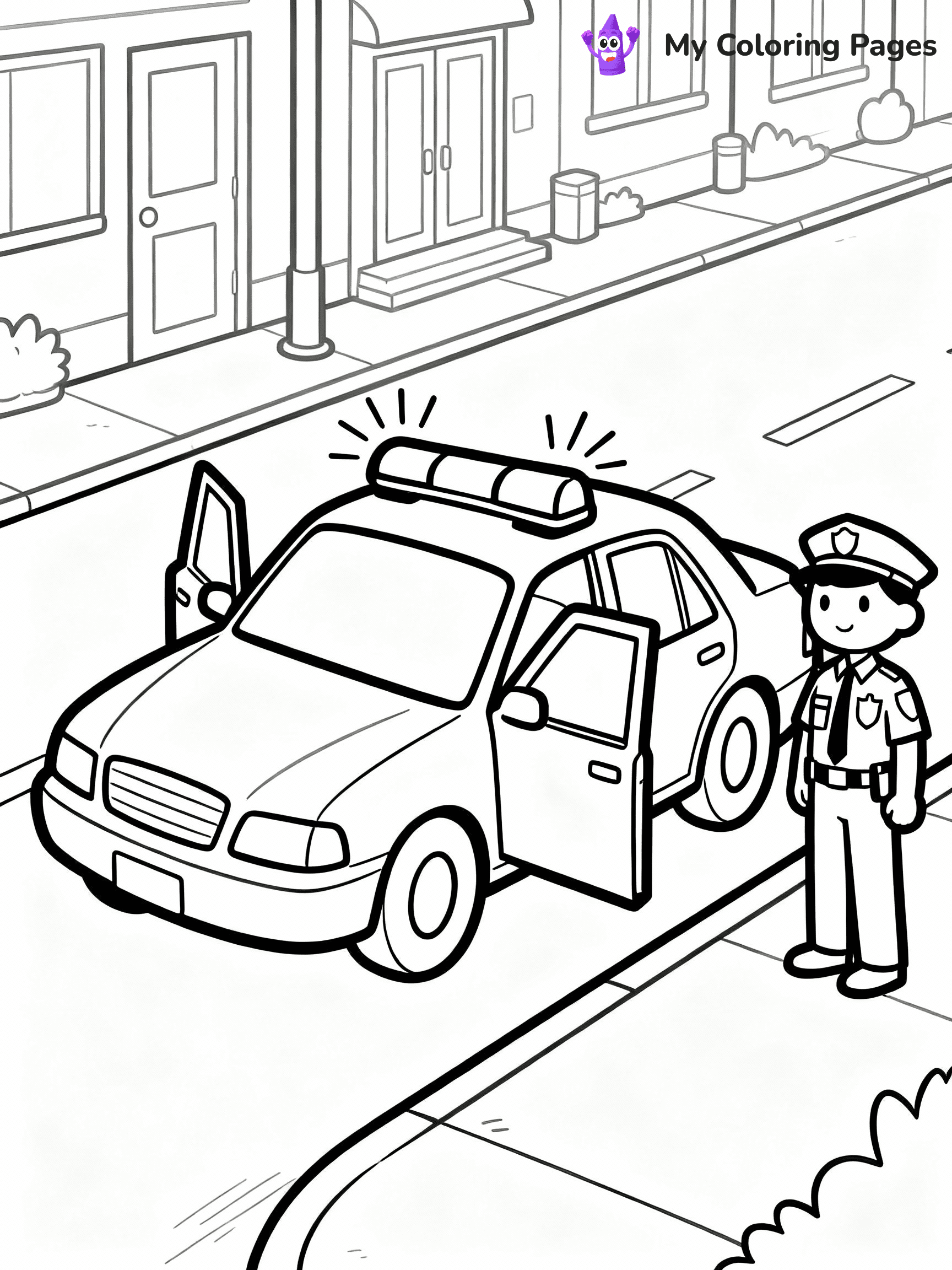 Police Coloring Pages - 35