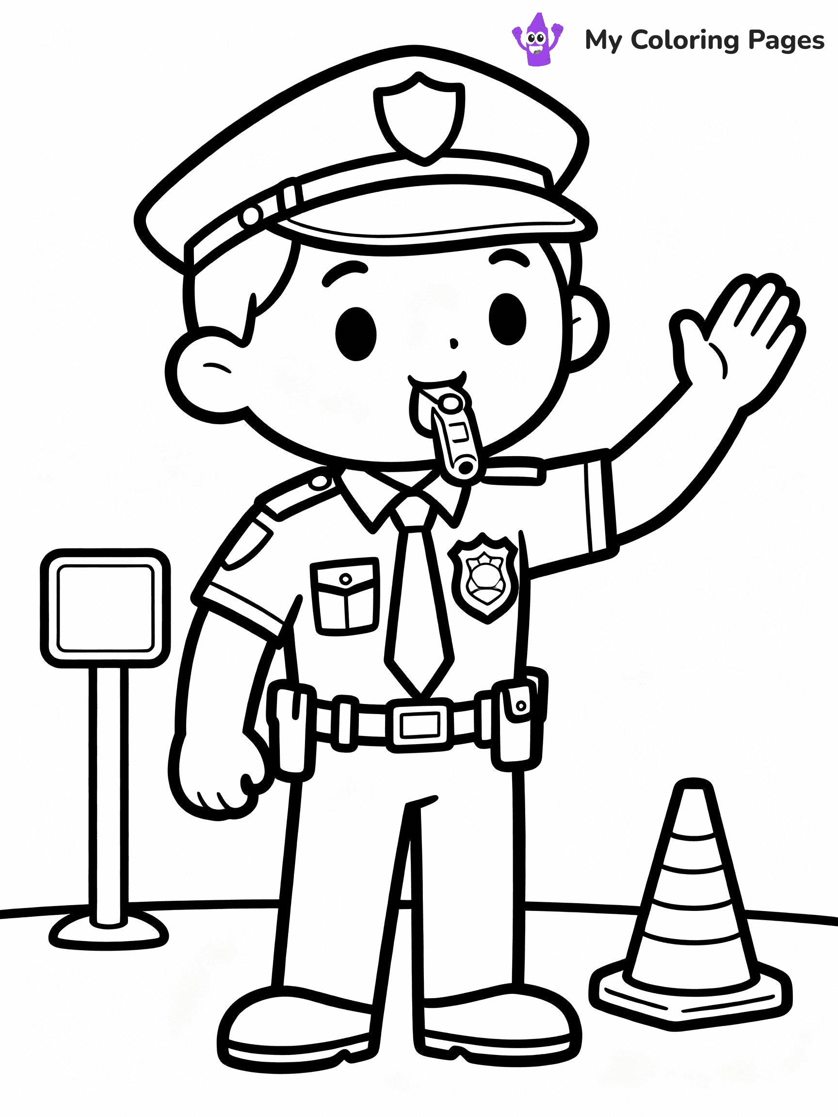 Police Coloring Pages - 34
