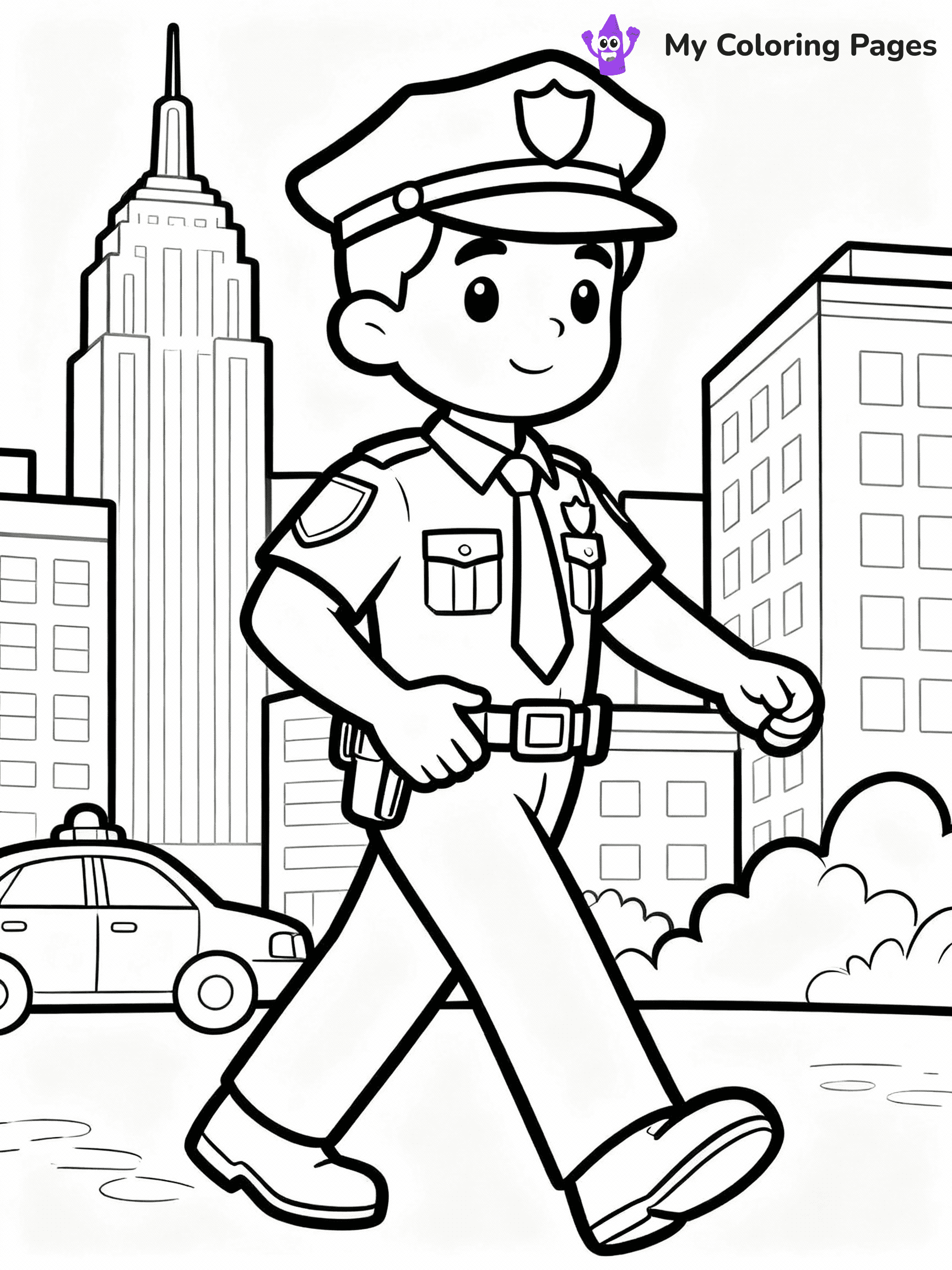 Police Coloring Pages - 25