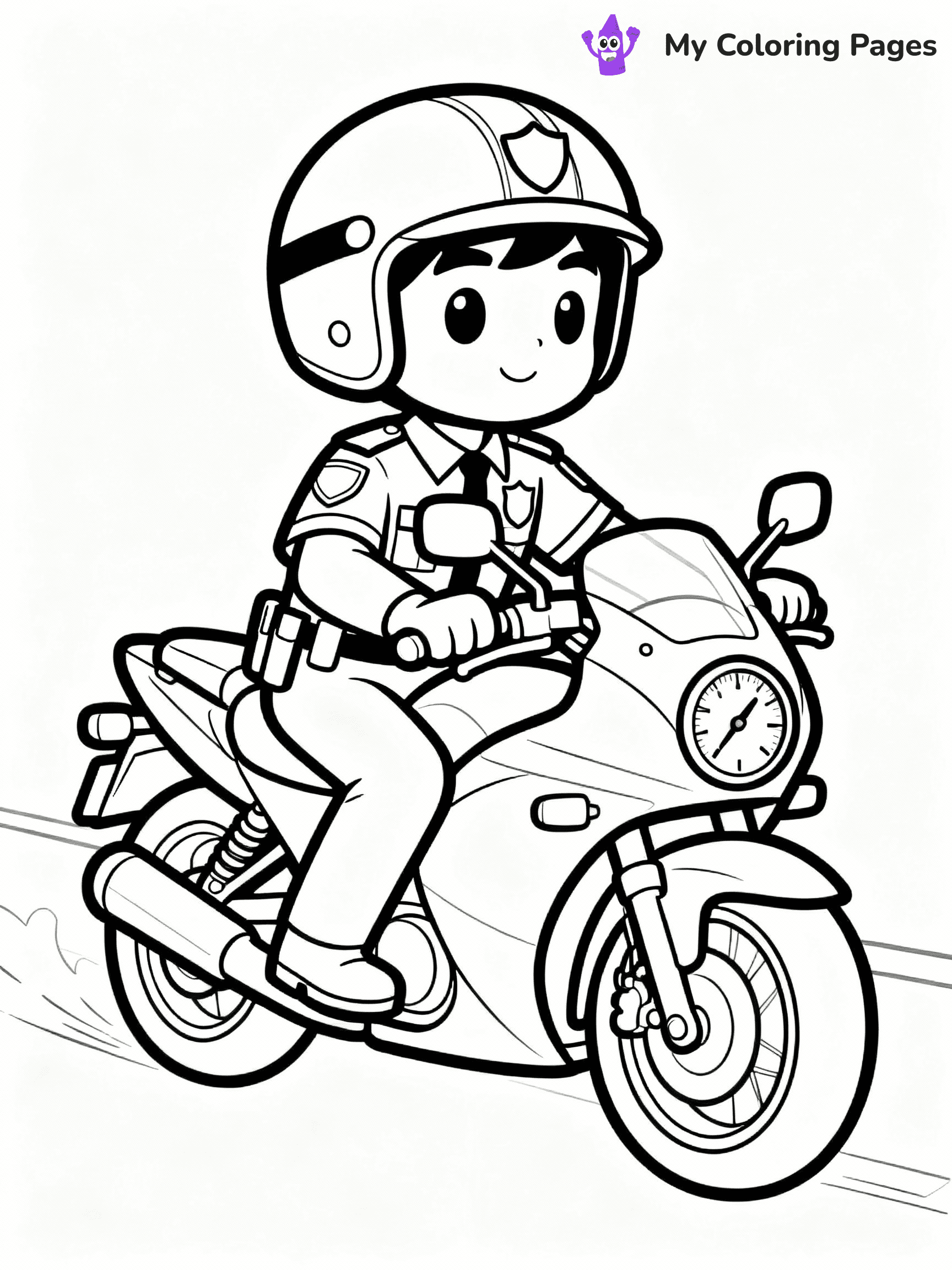 Police Coloring Pages - 19